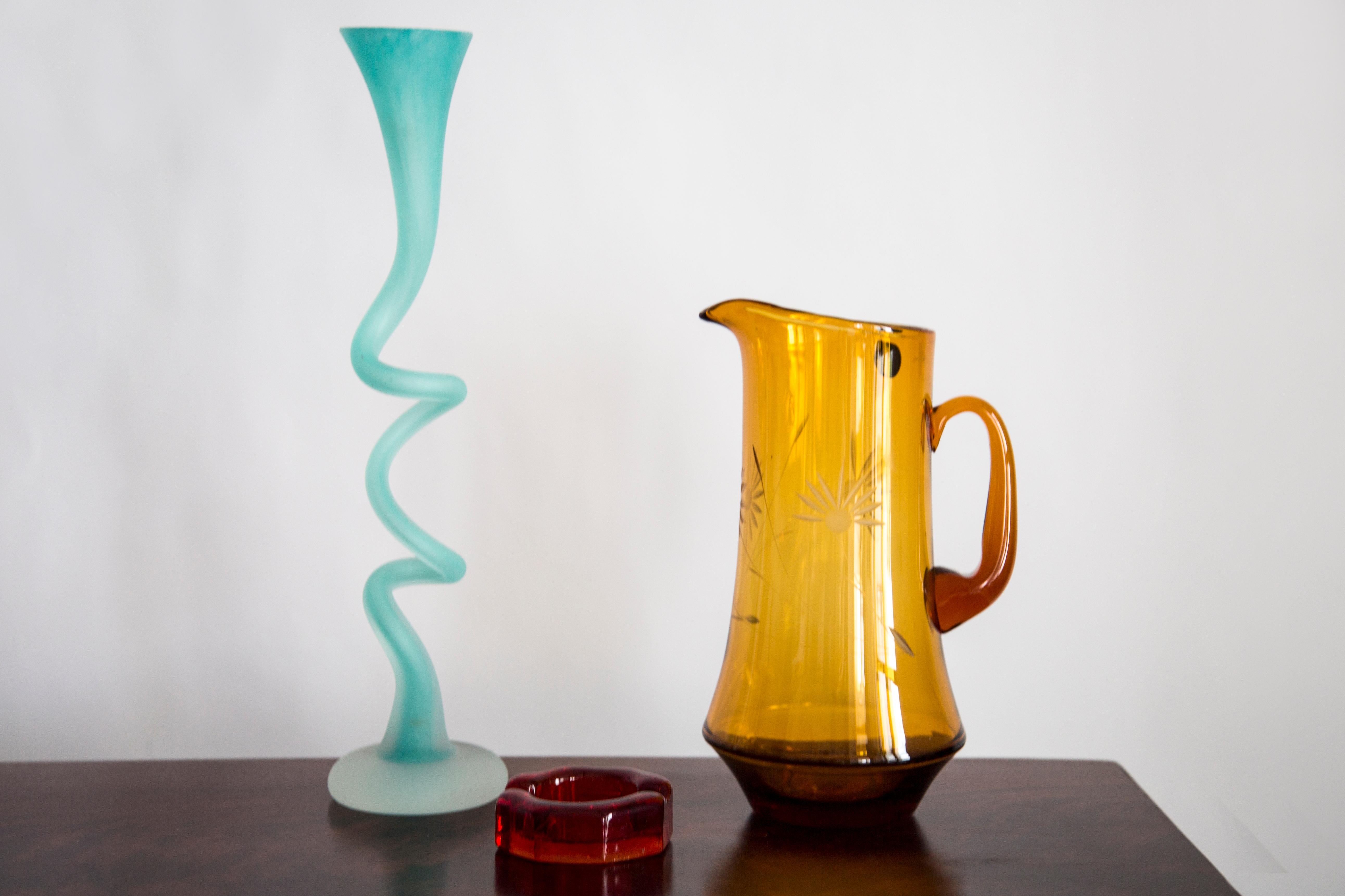 Mid-Century Modern Mid Century Big Yellow Pot, Glass, Europe, 1960s For Sale