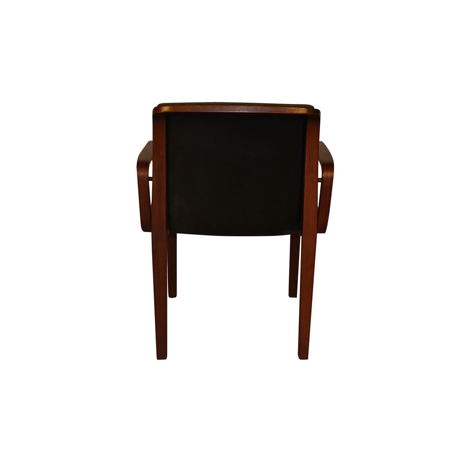 Midcentury Bill Stephens Knoll Bentwood Chair In Good Condition In Baltimore, MD