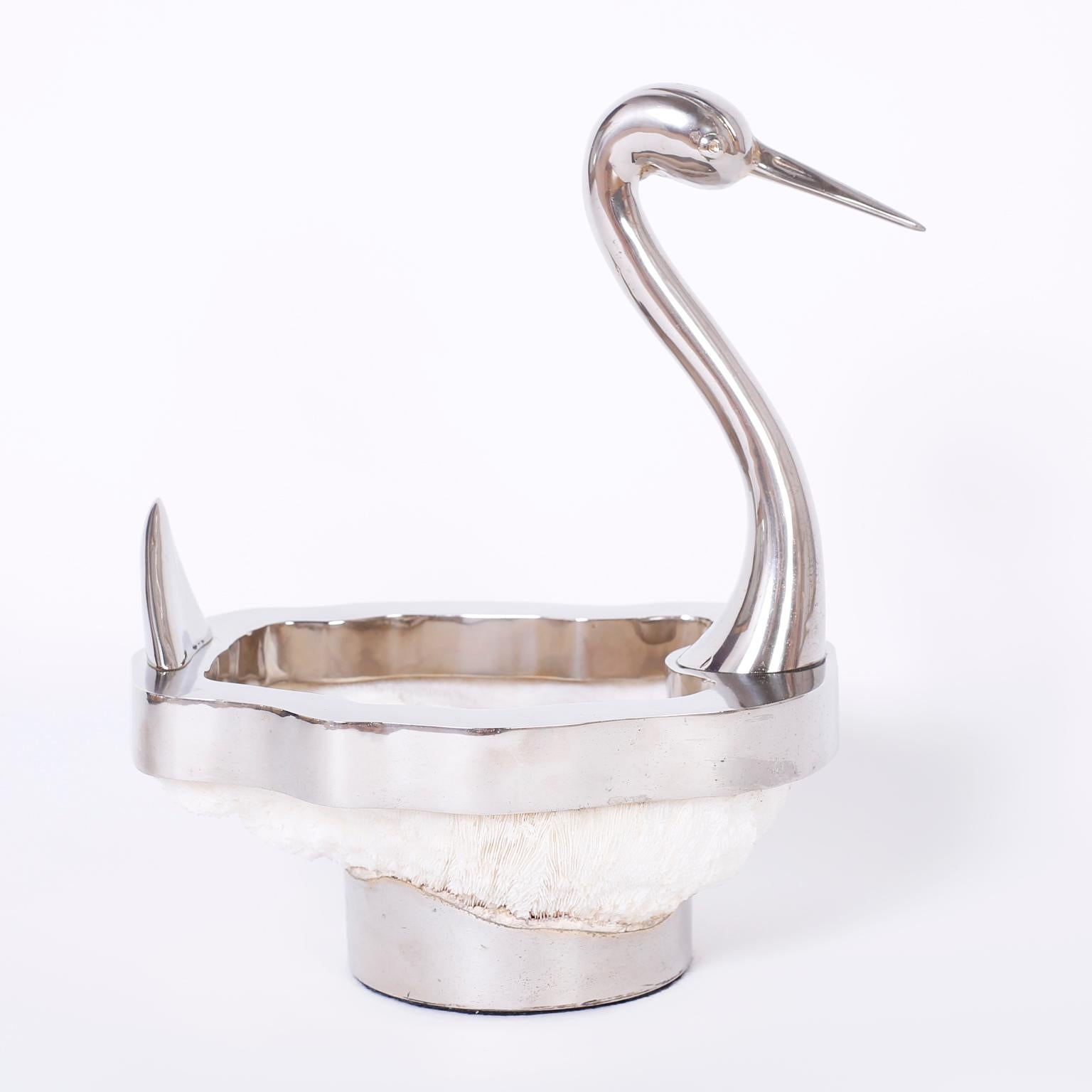 Mid-Century Modern Midcentury Binazzi Style Swan Bowl