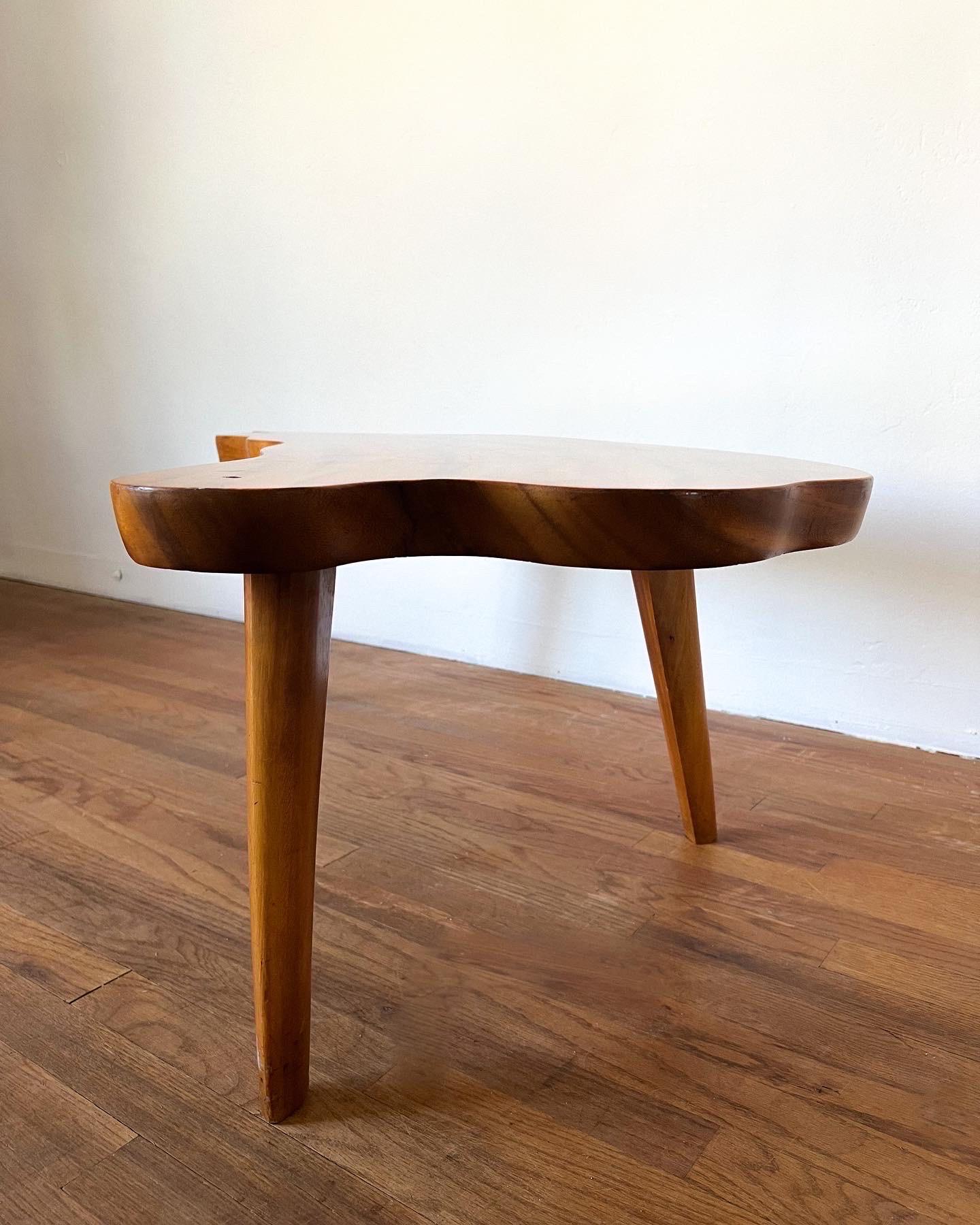 North American Mid-Century Biomorphic Monkey Pod Table For Sale