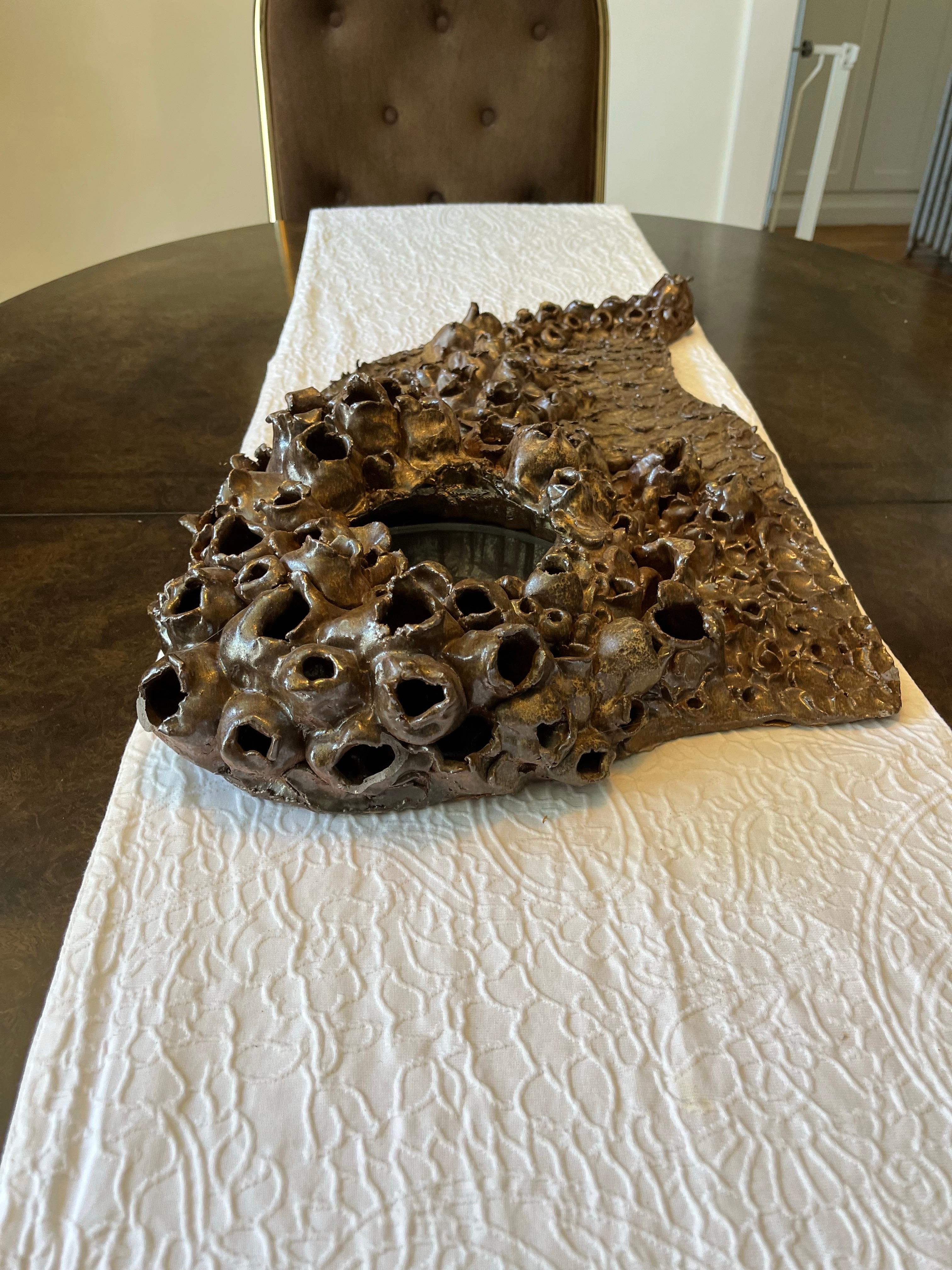 Biomorphe Töpferware aus der Mitte des Jahrhunderts Korallenriff (20. Jahrhundert) im Angebot