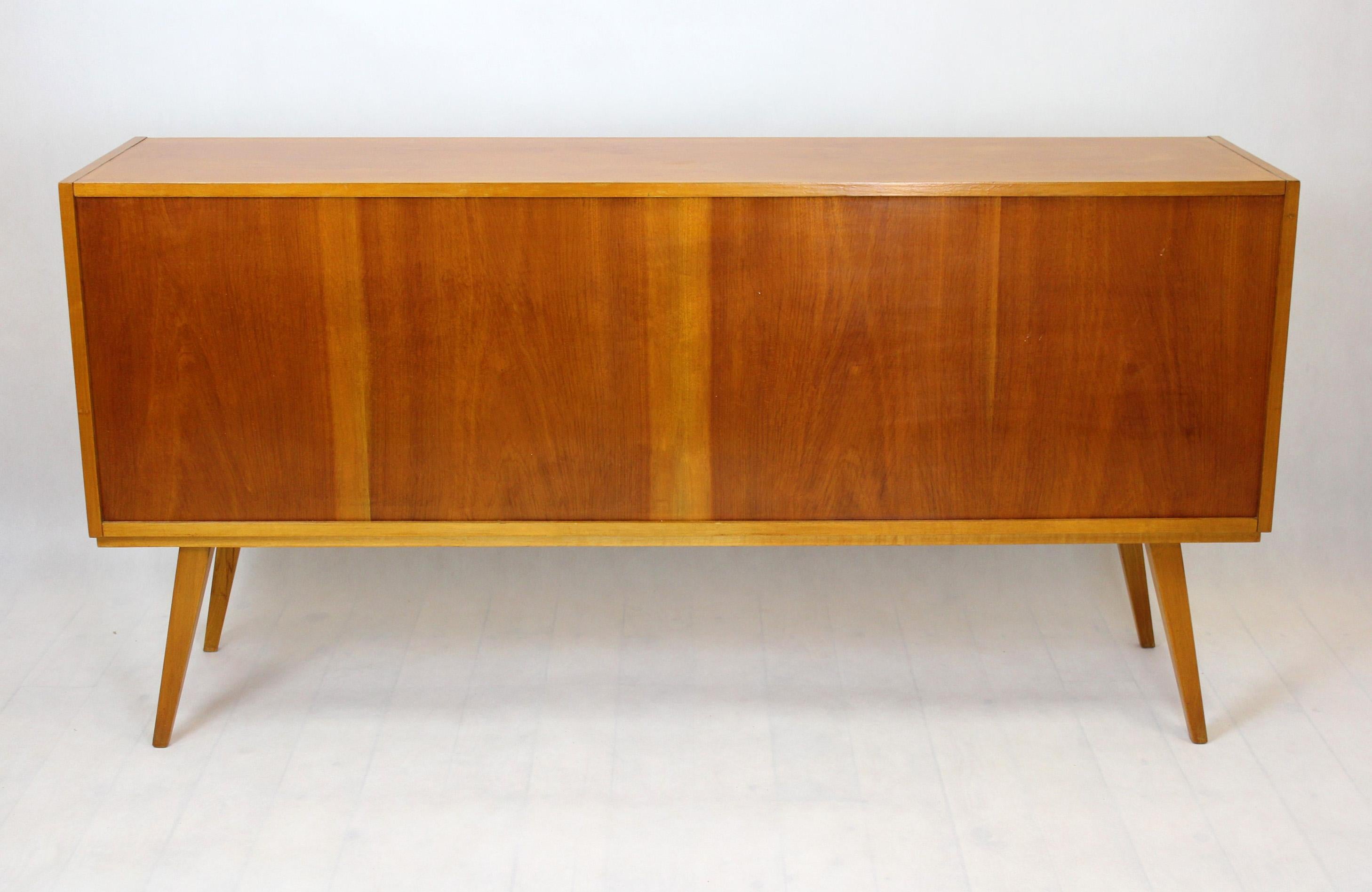 Mid-Century Birch and Mahogany Sideboard, 1960s For Sale 10