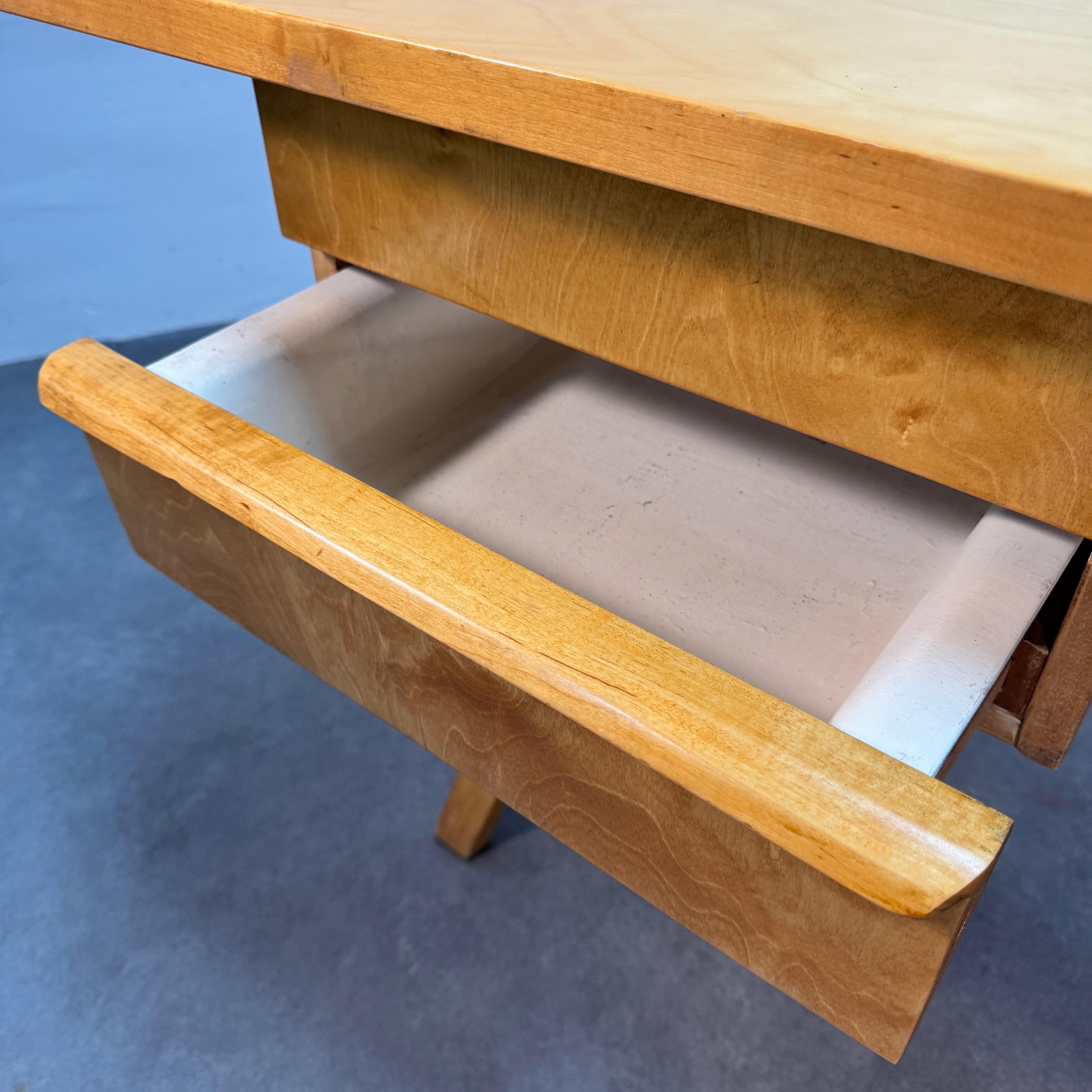 Mid-century birch desk by Cees Braakman for UMS Pastoe For Sale 3