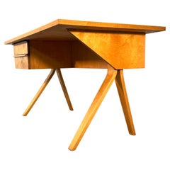 Mid-century birch desk by Cees Braakman for UMS Pastoe