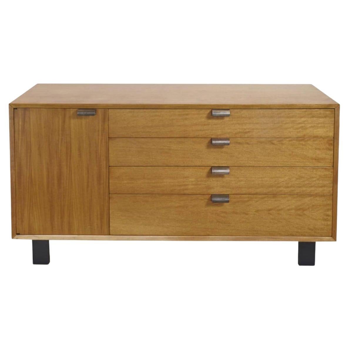 Credenza con cassettiera in betulla del metà secolo di George Nelson Herman Miller