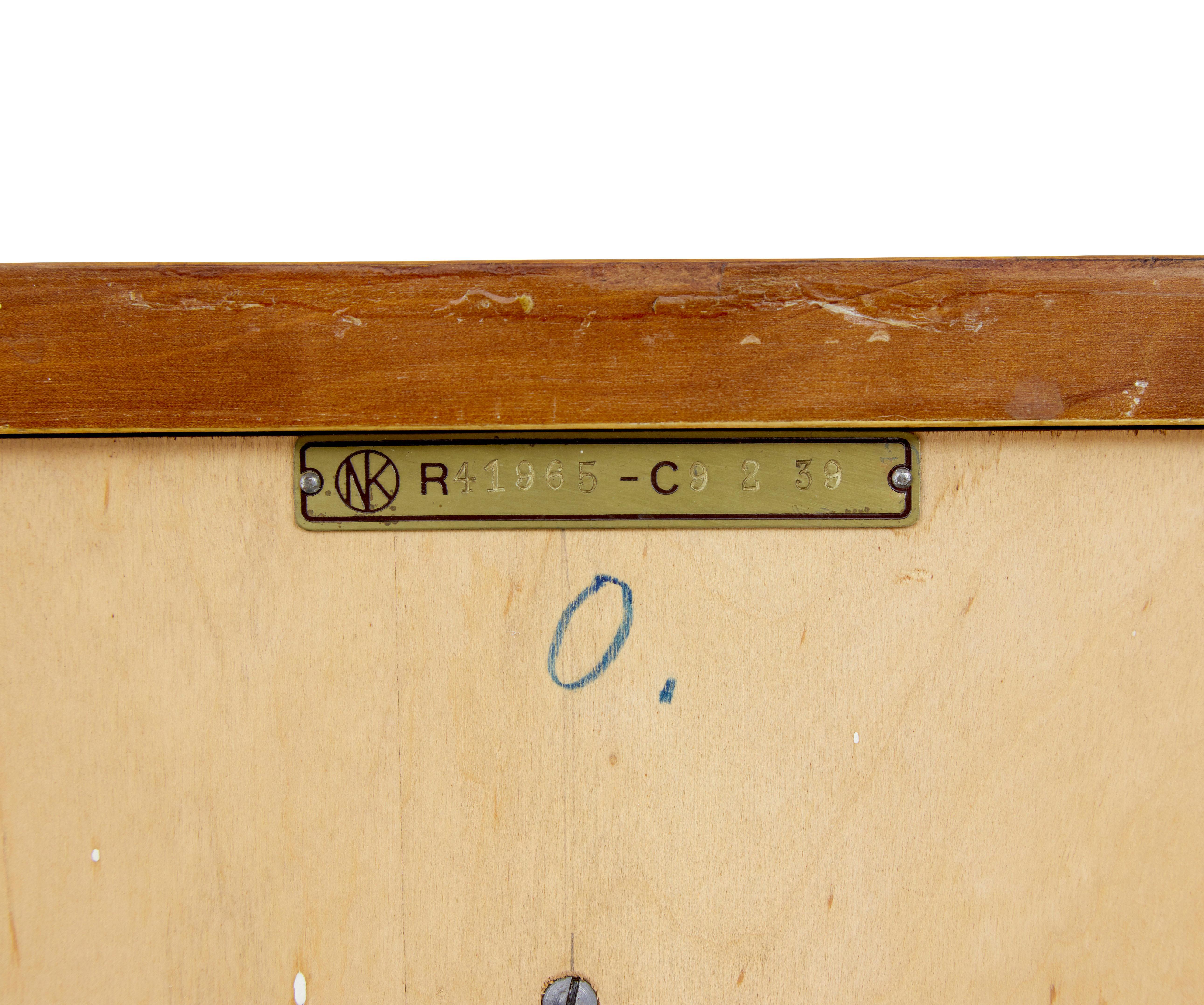 Armoire en bouleau du milieu du siècle dernier d'Oscar Nilsson Nordiska Kompaniet en vente 5