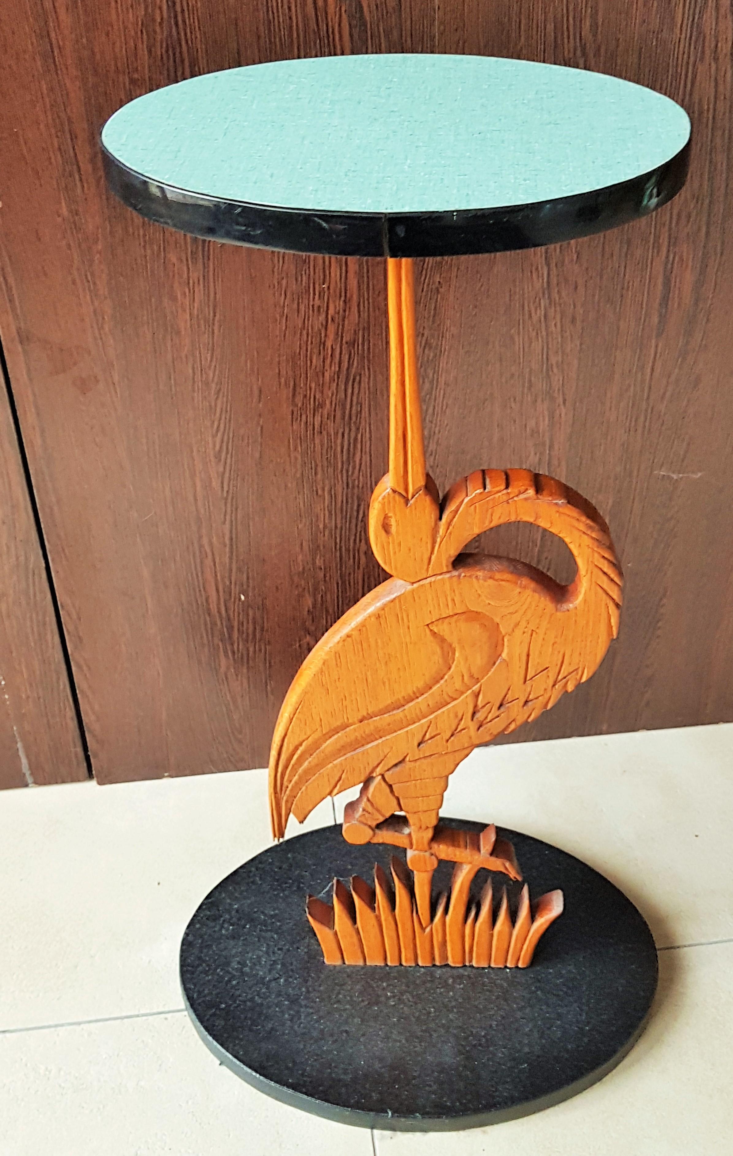 Midcentury Bird Side Table, Denmark, 1960s 9