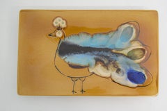 Mid-century Bird, Wall Ceramic, 1950's.