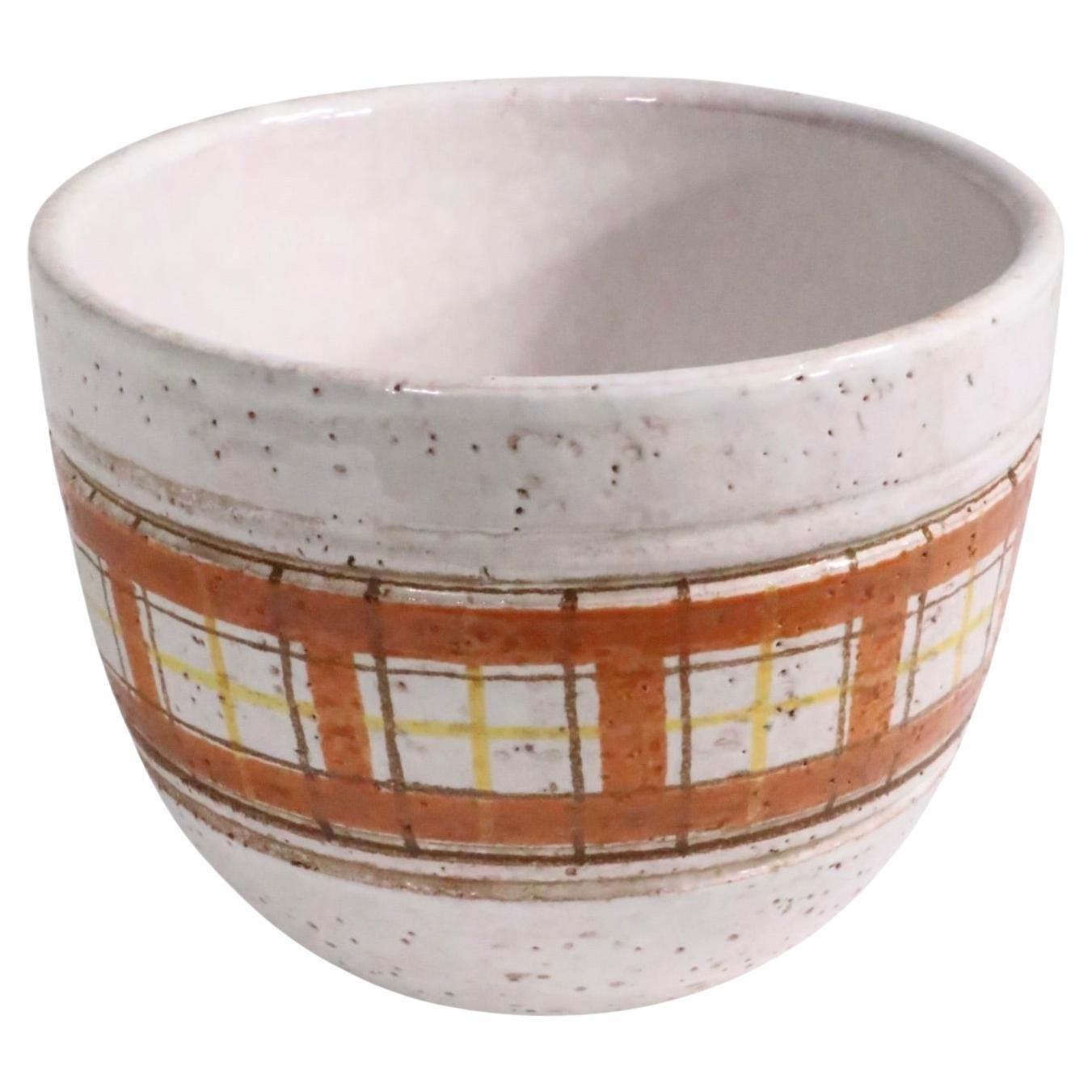 Mid Century Bitosi Flower Pot att. to Aldo Londi for Raymor Made in Italy in vendita