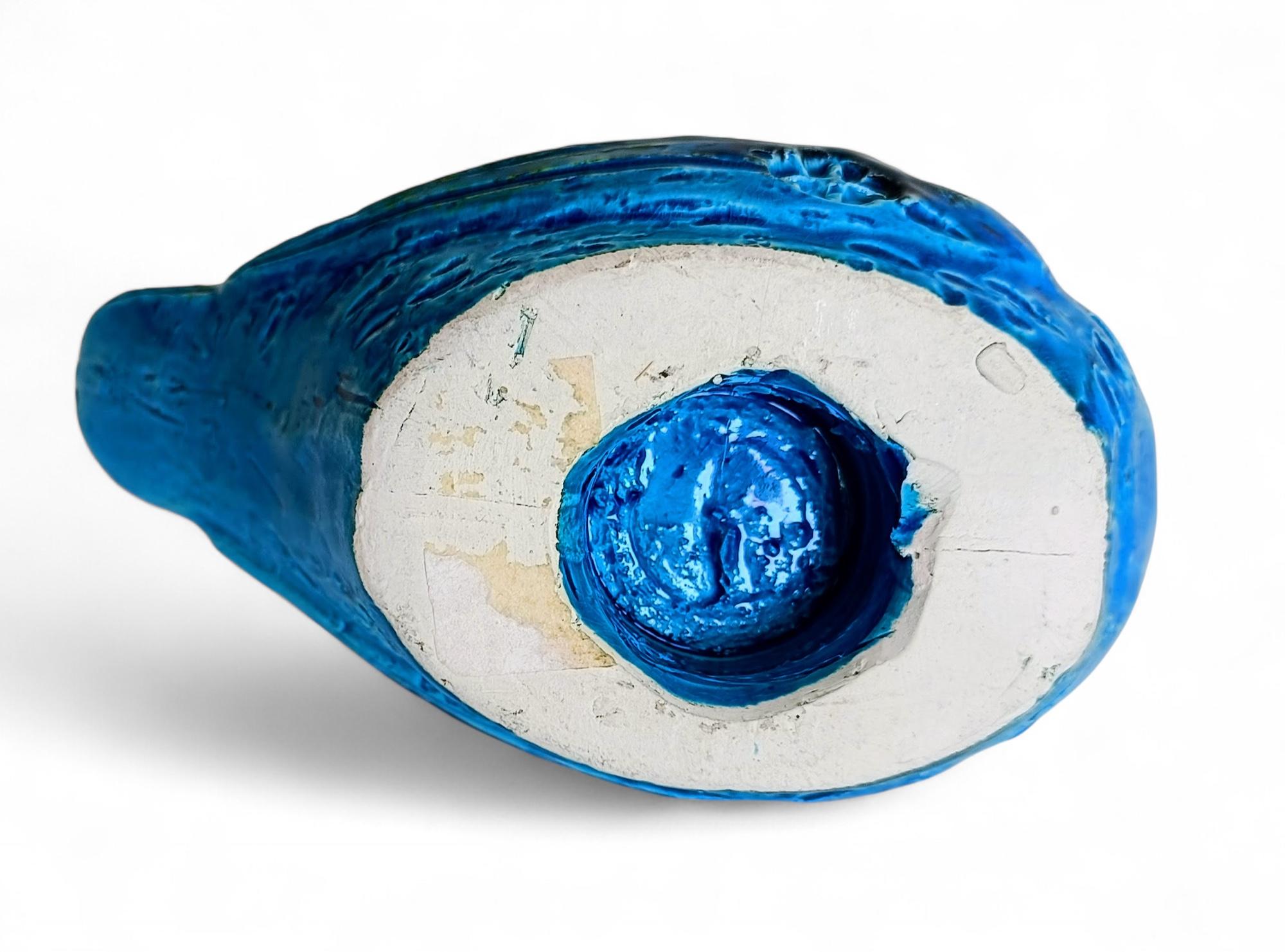 Scultura di uccello blu di metà secolo Bitossi by Aldo Londi Rimini, Italia, anni '60 in vendita 8