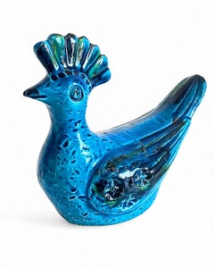 Bitossi by Aldo Londi Rimini Blue Bird Sculpture, Italy, 1960s
