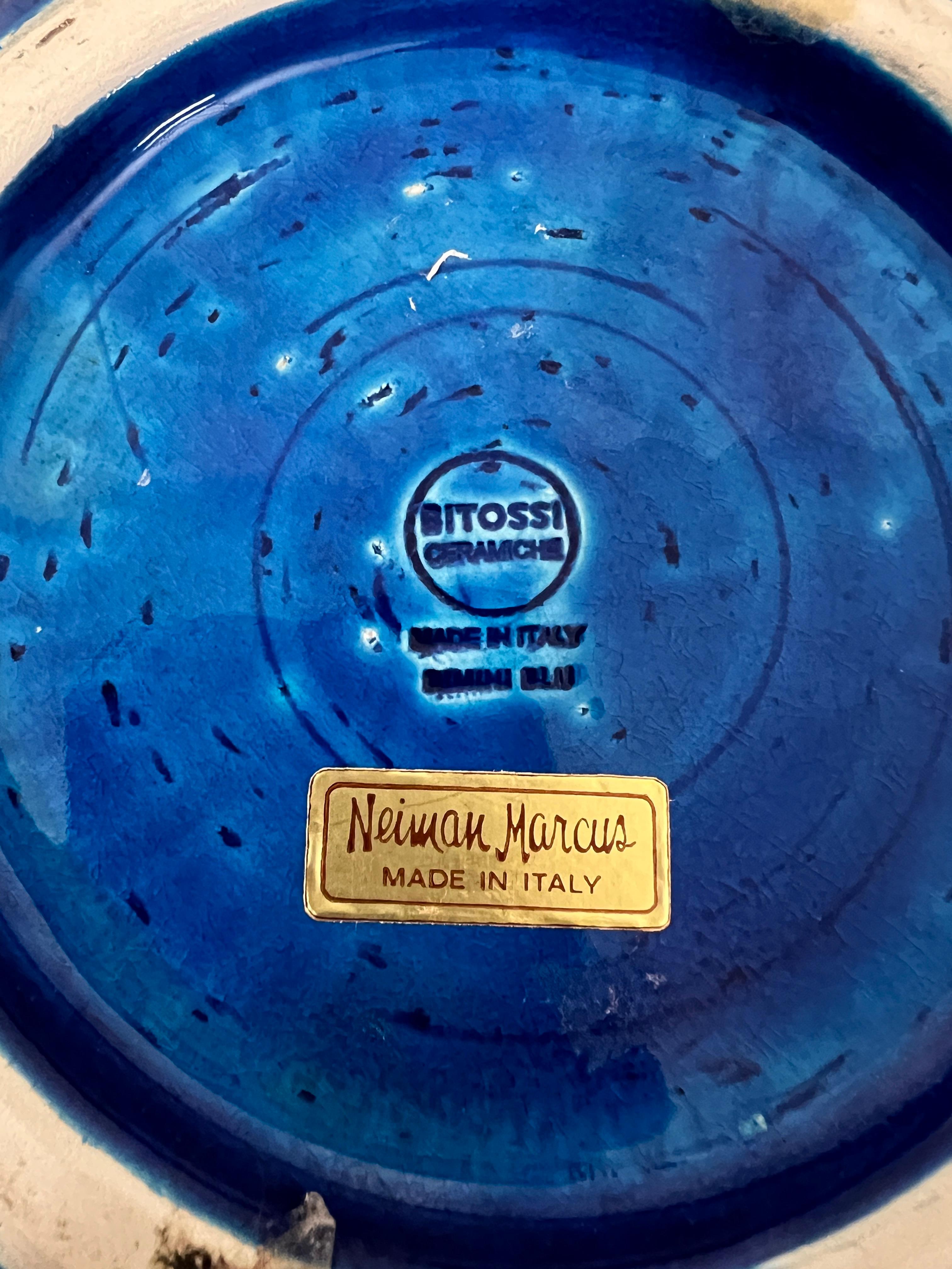 Mid-Century Bitossi Rimini Blue Pottery Vase by Aldo Londi, Italy, 1960s 5