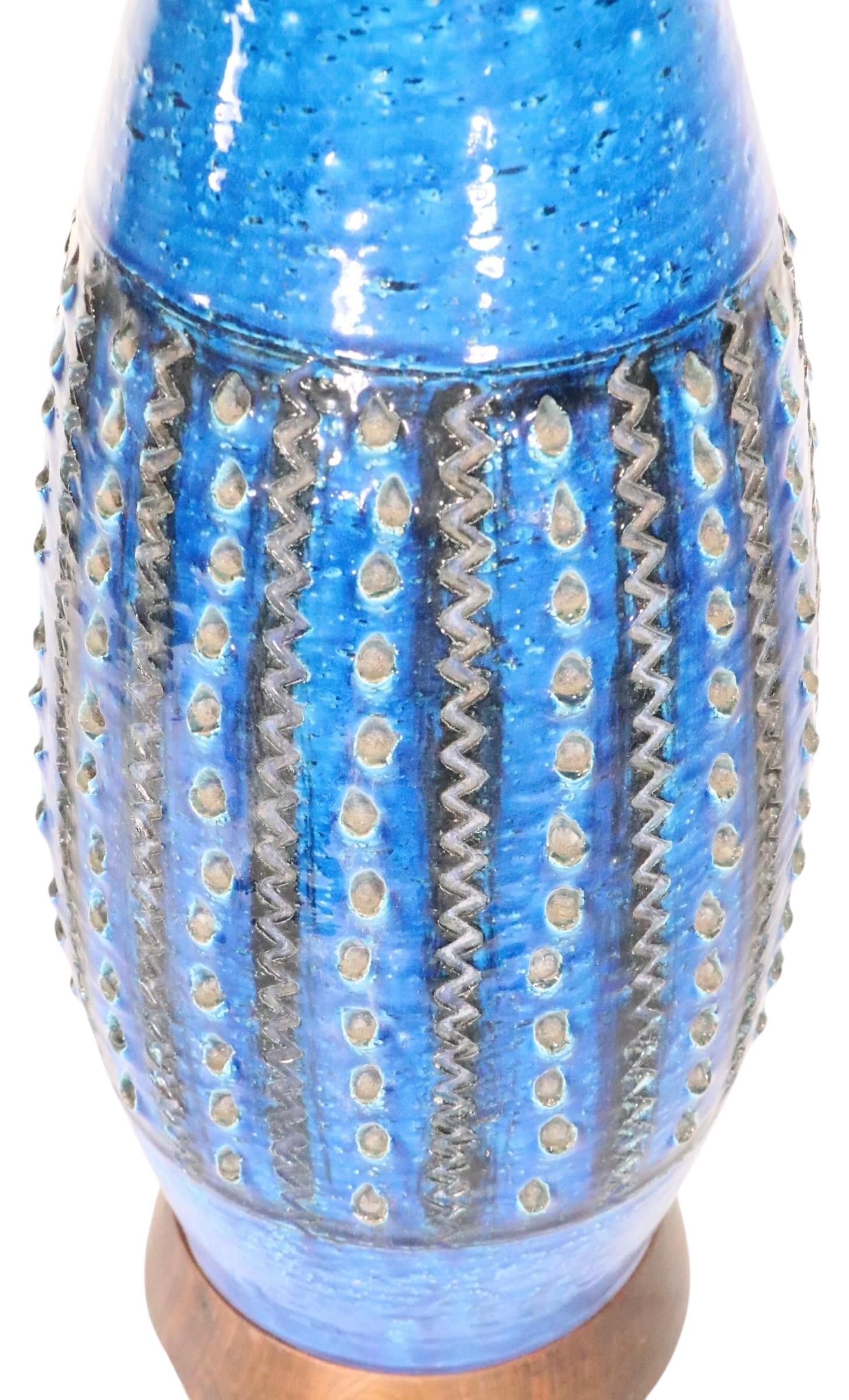 Mid Century Bitossi Rimini Table Lamp after Aldo Londi Made in Itay c. 1960's For Sale 5