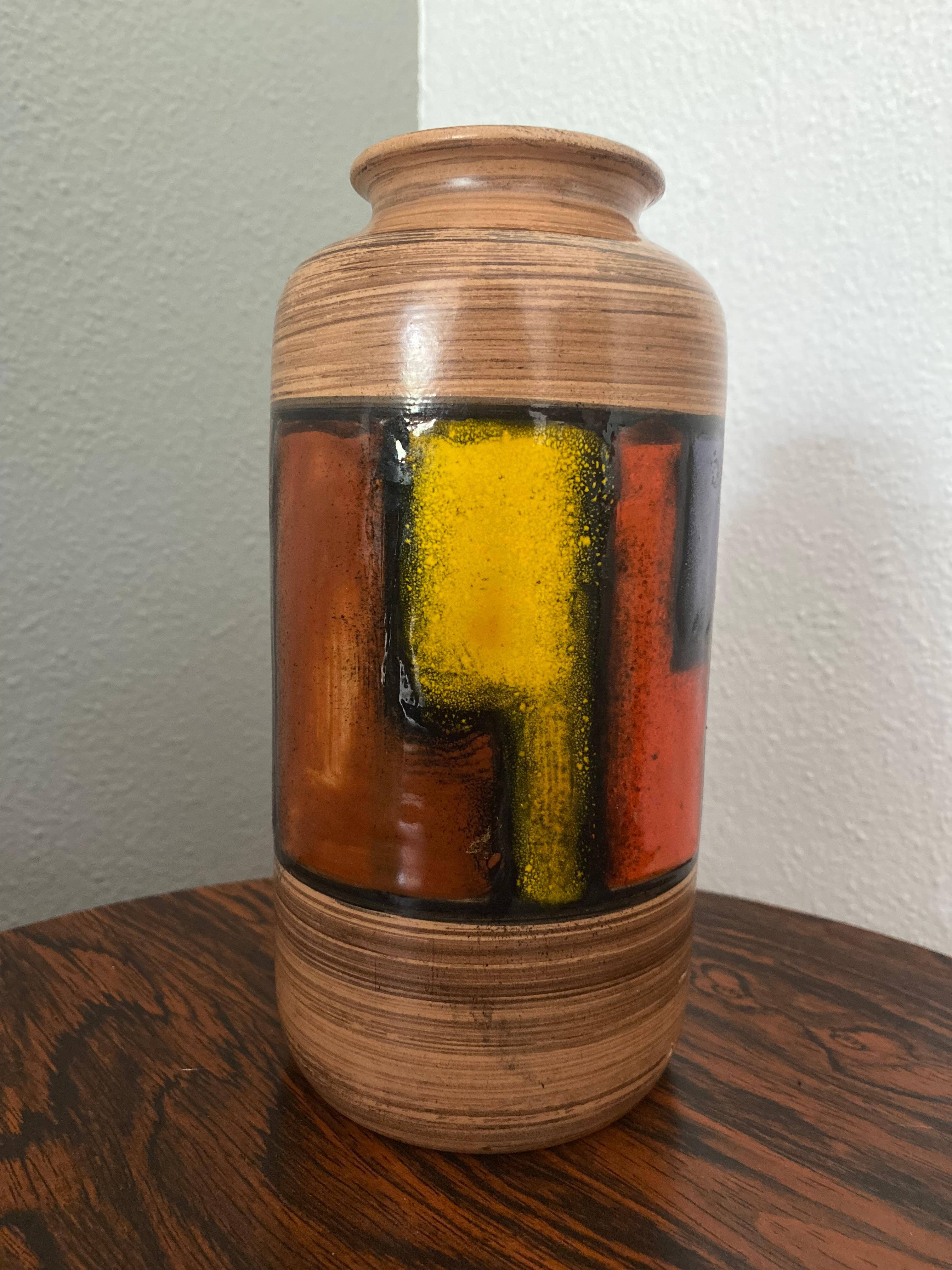 Midcentury Bitossi Vase by Aldo Londi For Sale 2