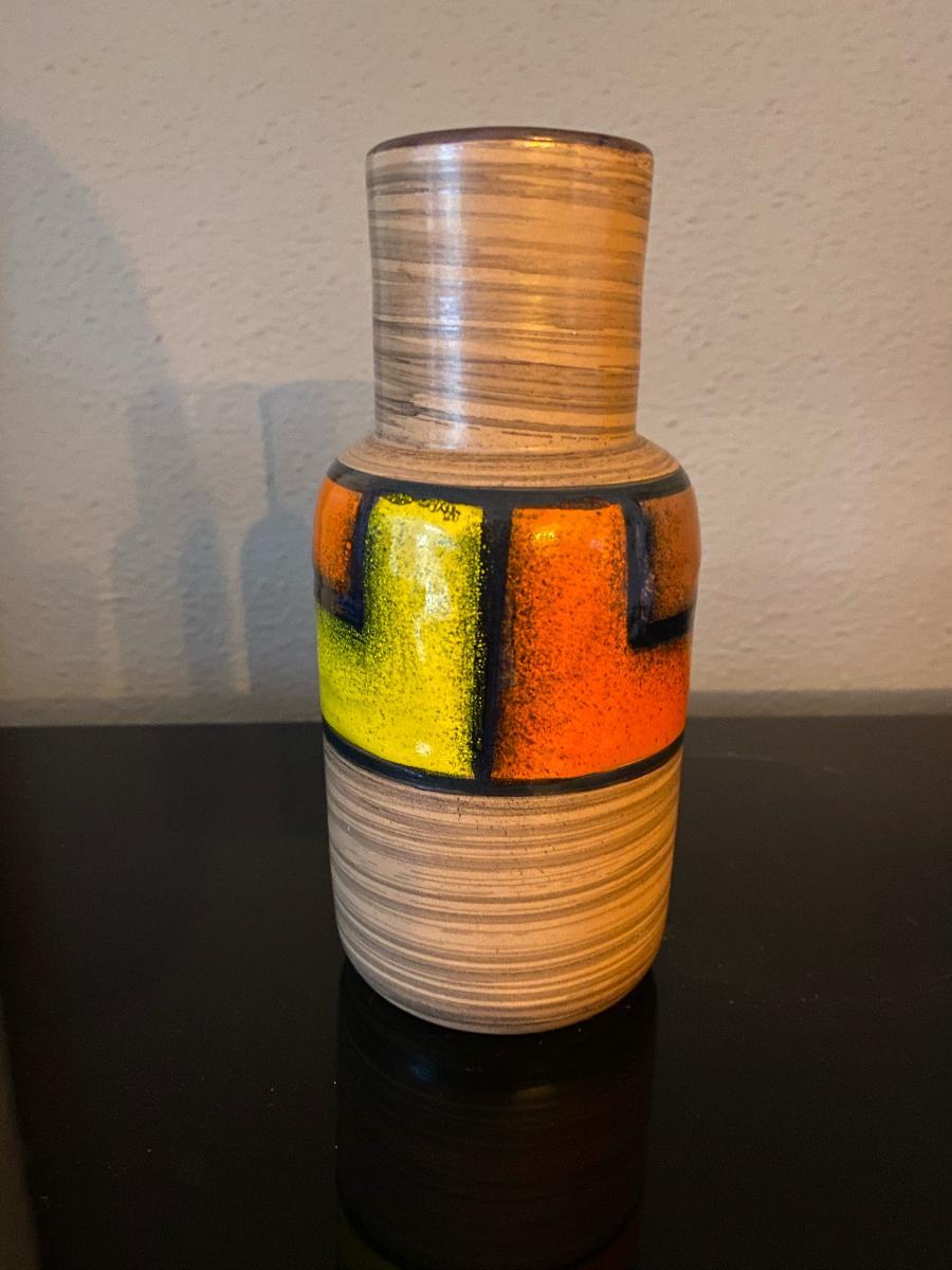Mid-Century Modern Vase Bitossi du milieu du siècle dernier par Aldo Londi en vente