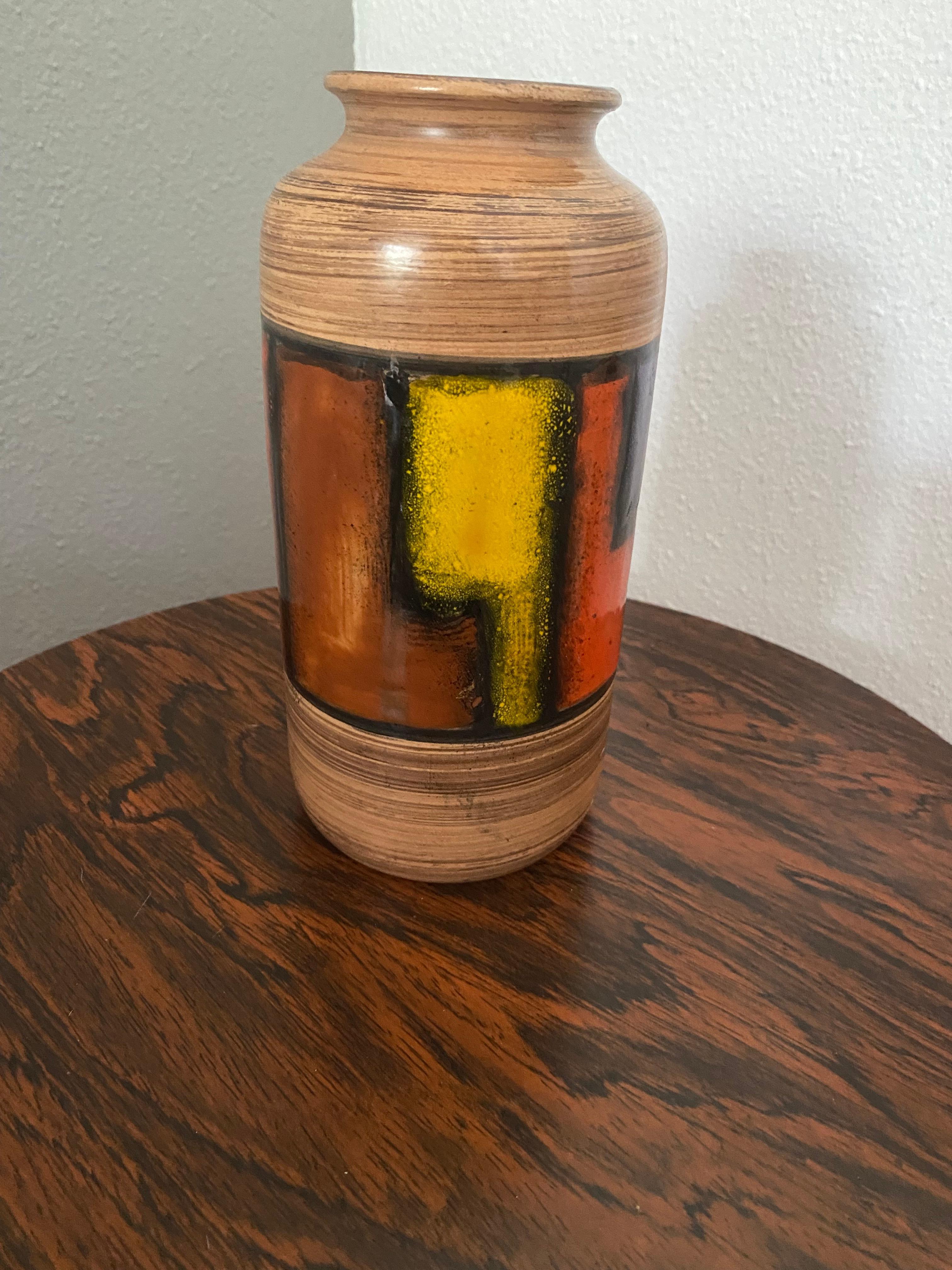 Mid-Century Modern Midcentury Bitossi Vase by Aldo Londi For Sale