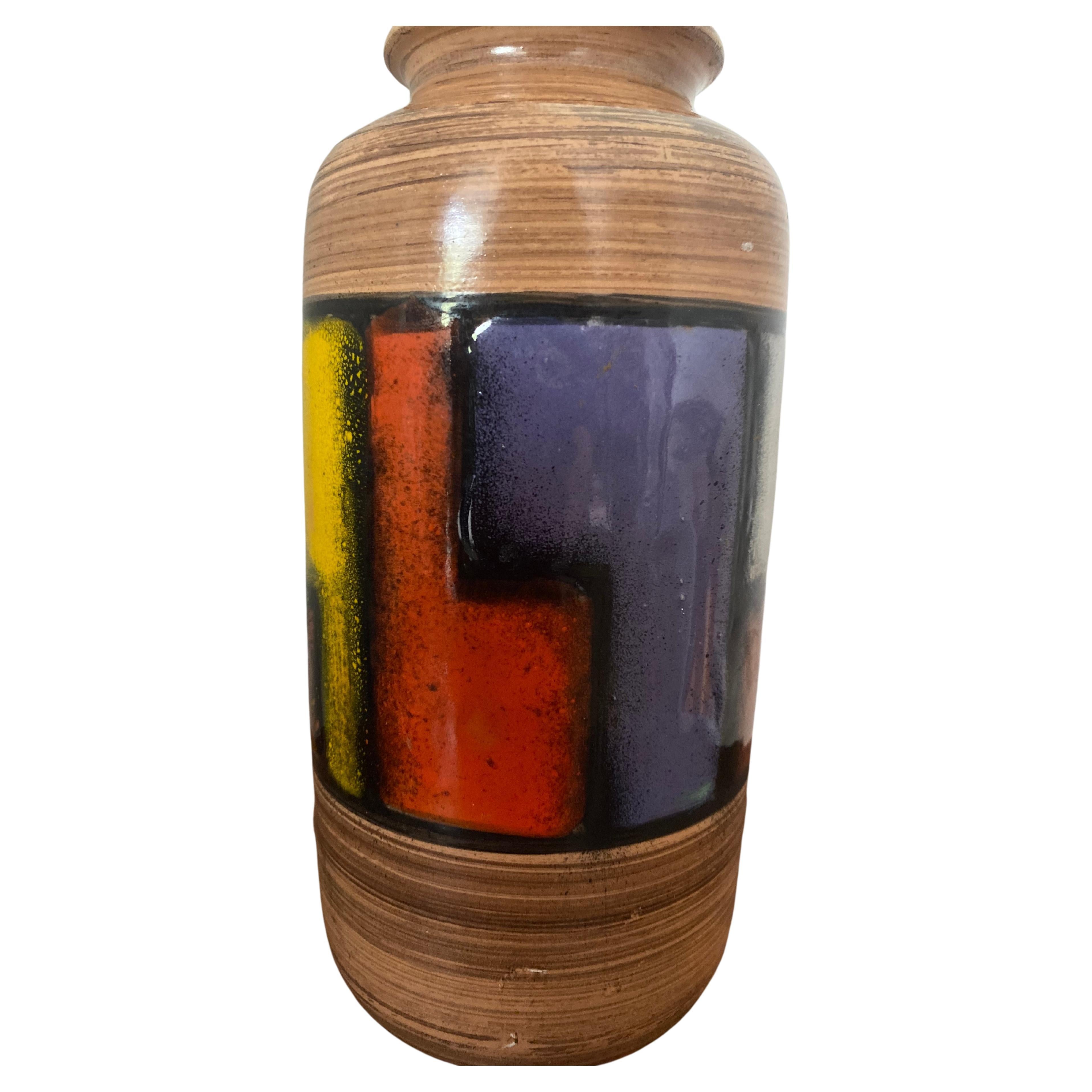 Midcentury Bitossi Vase by Aldo Londi For Sale
