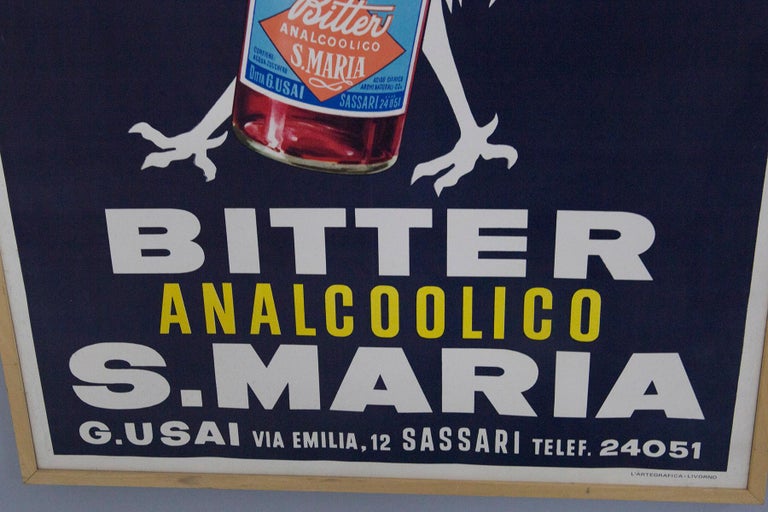 Midcentury Bitter S. Maria Poster For Sale at 1stDibs