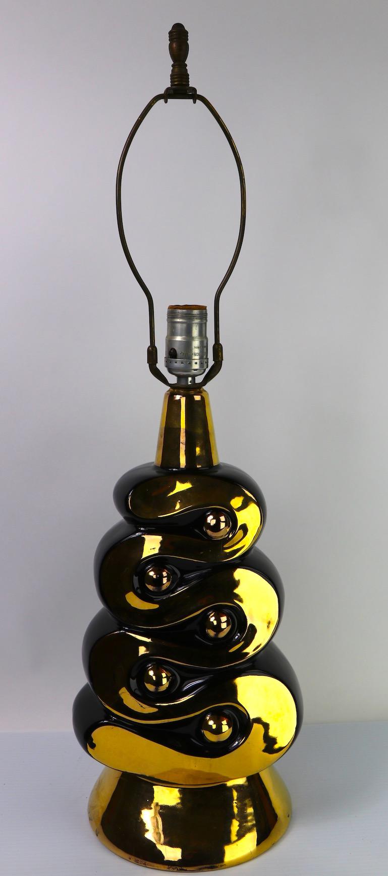 black and gold table lamps