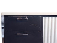 Schwarz-weiße niedrige Anrichte von Knoll:: um 1960