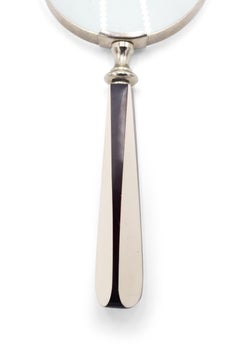 Mid-Century Black and White Magnifying Glass