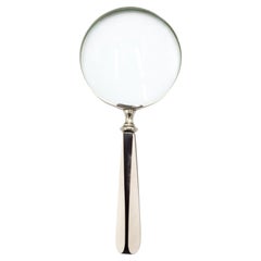 Mid-Century Black and White Magnifying Glass