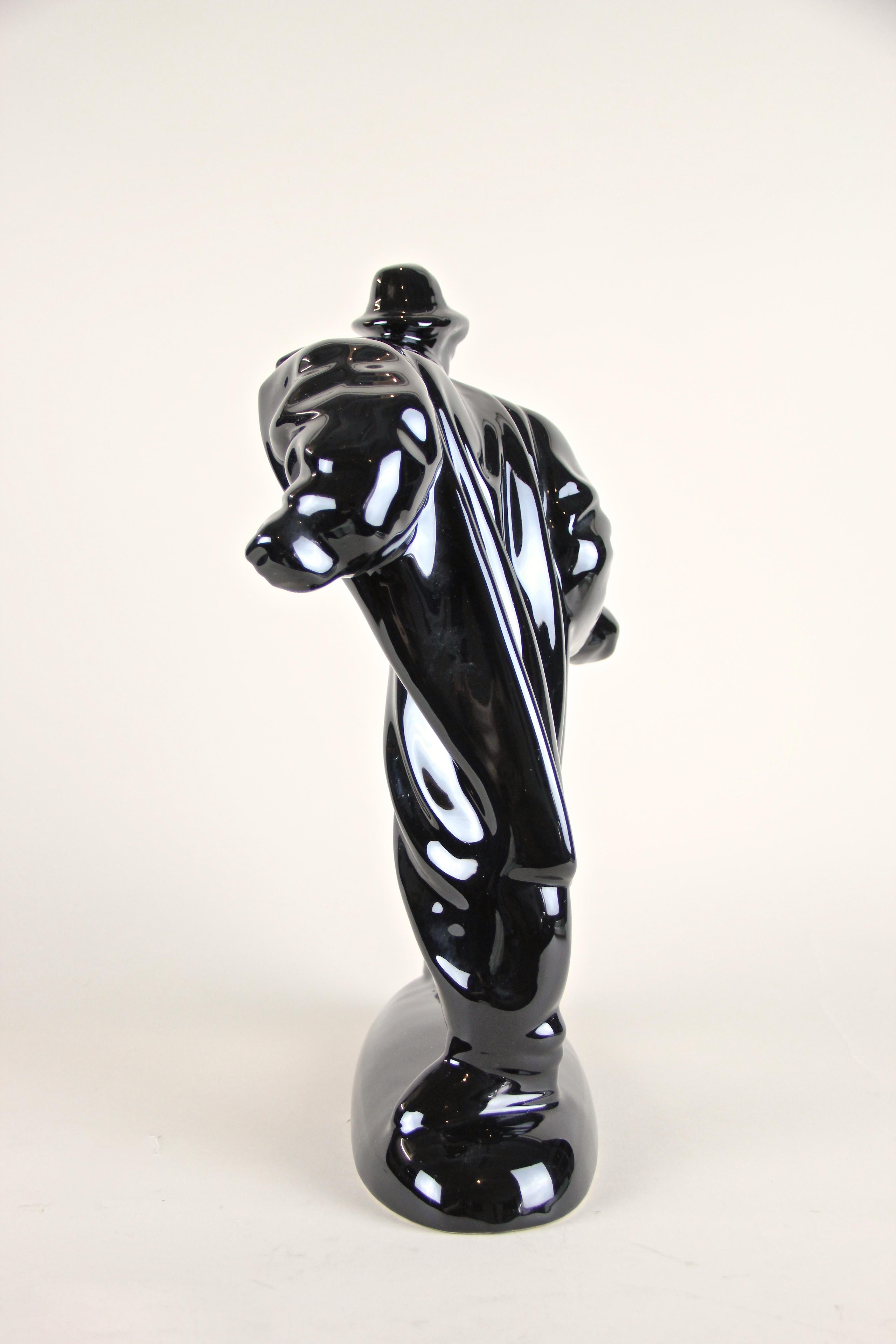 Midcentury Black Figural Sculpture 