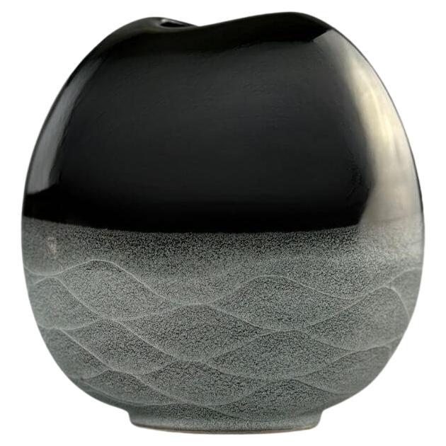 Mid-century black-gray vase by Idea studio 