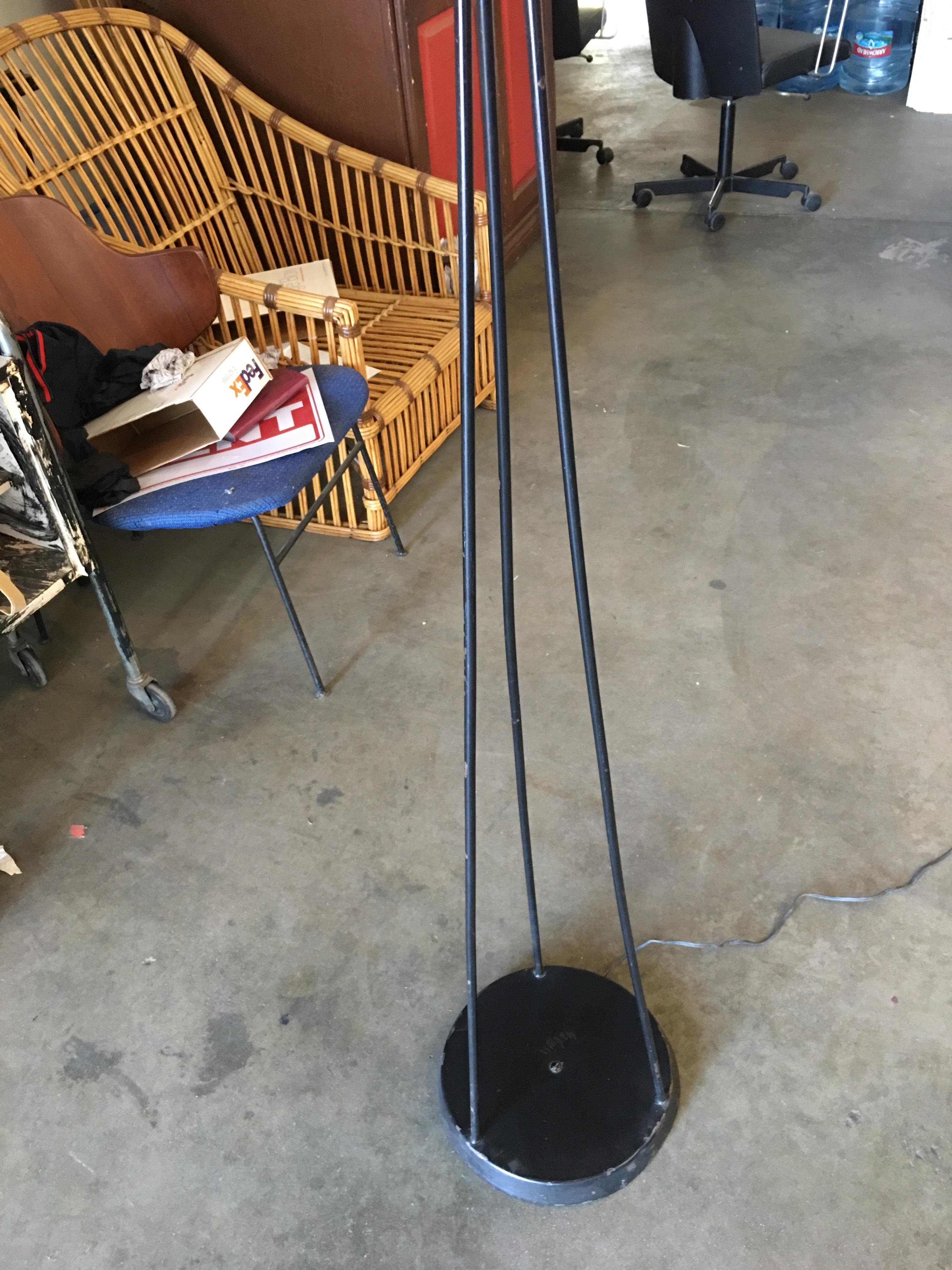 black and gold tripod floor lamp