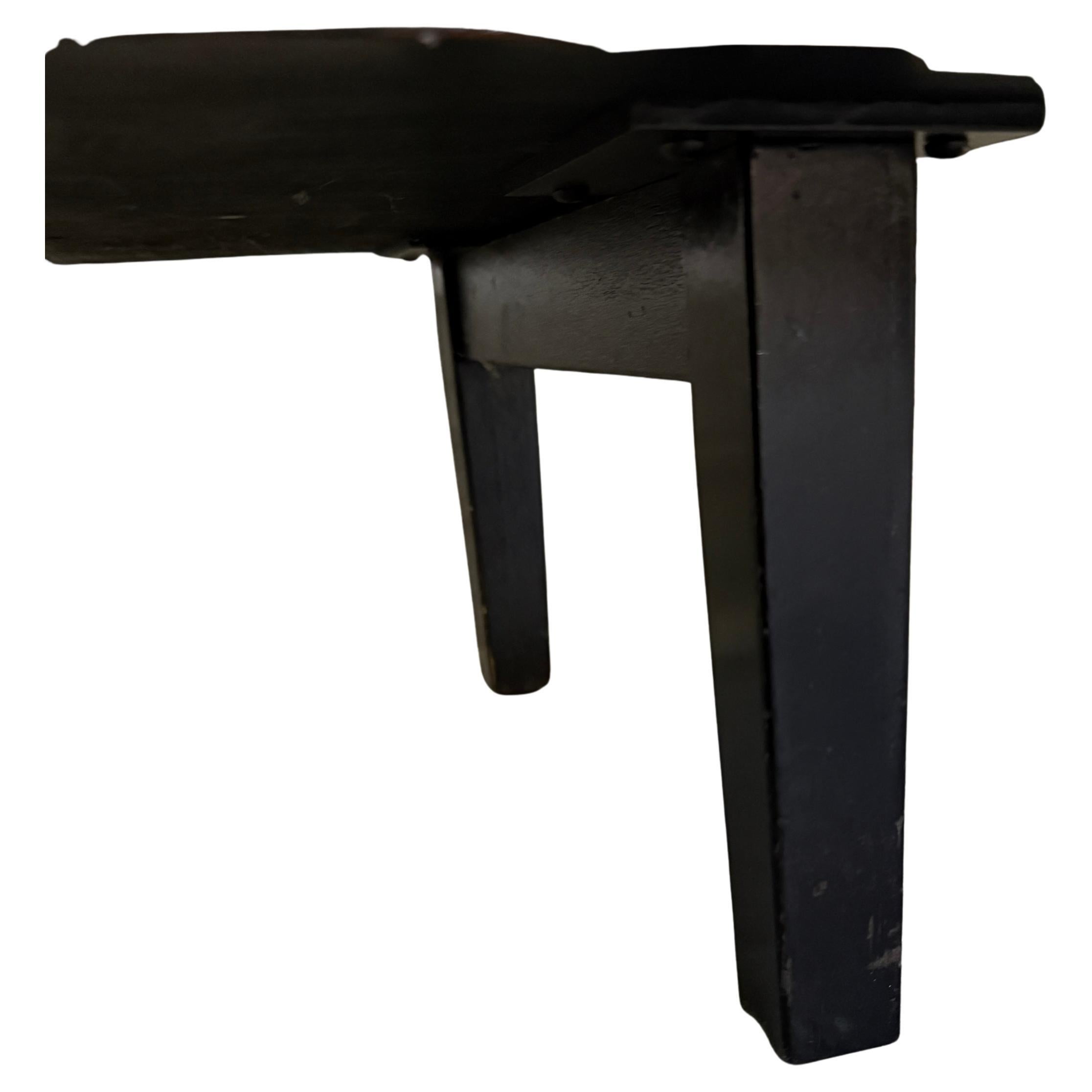Mid century Black Lacquer Florence Knoll office Cabinet Credenza leather pulls 1