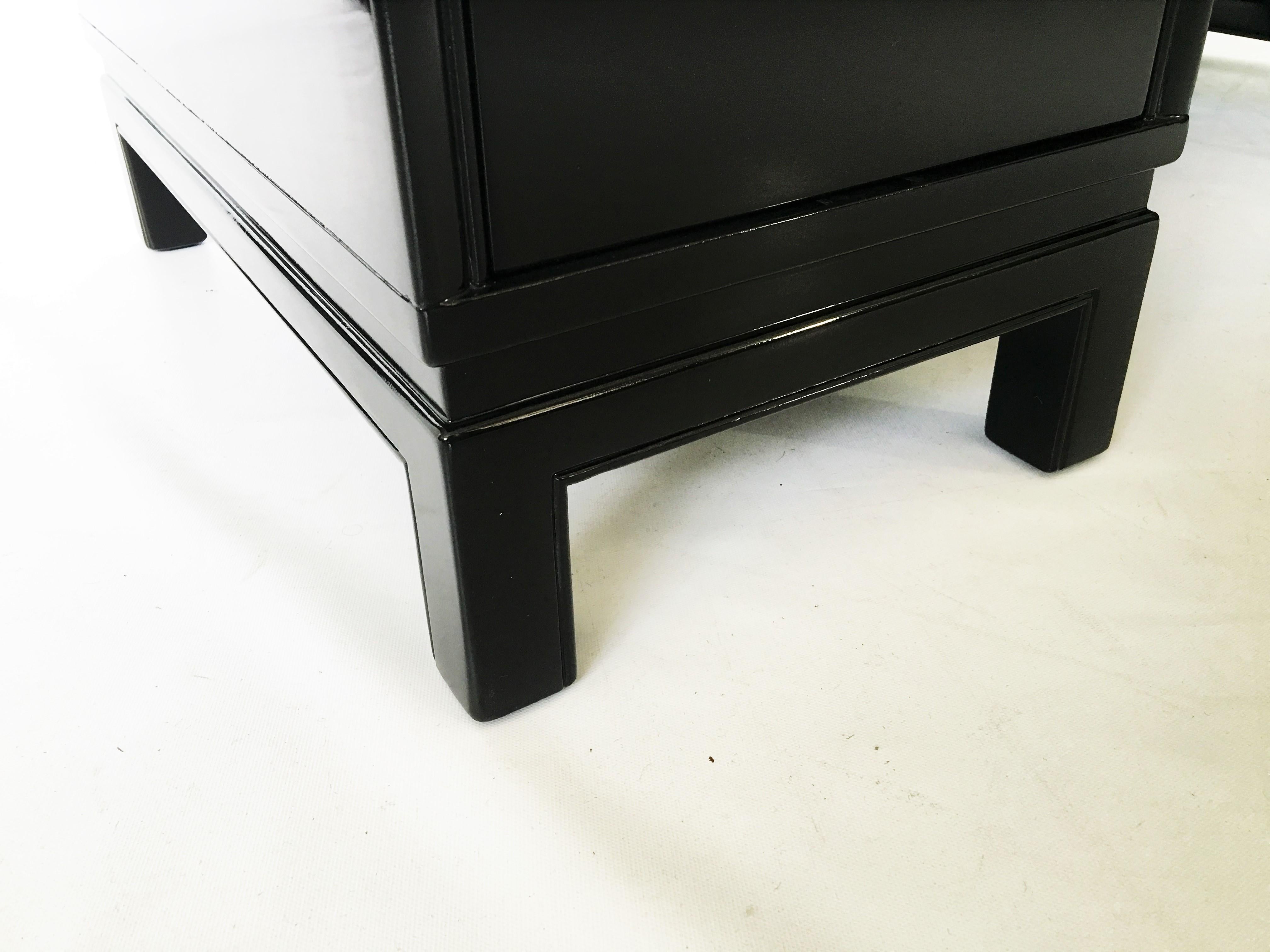 Mid-20th Century Midcentury Black Lacquered Desk by Landstorm Furniture