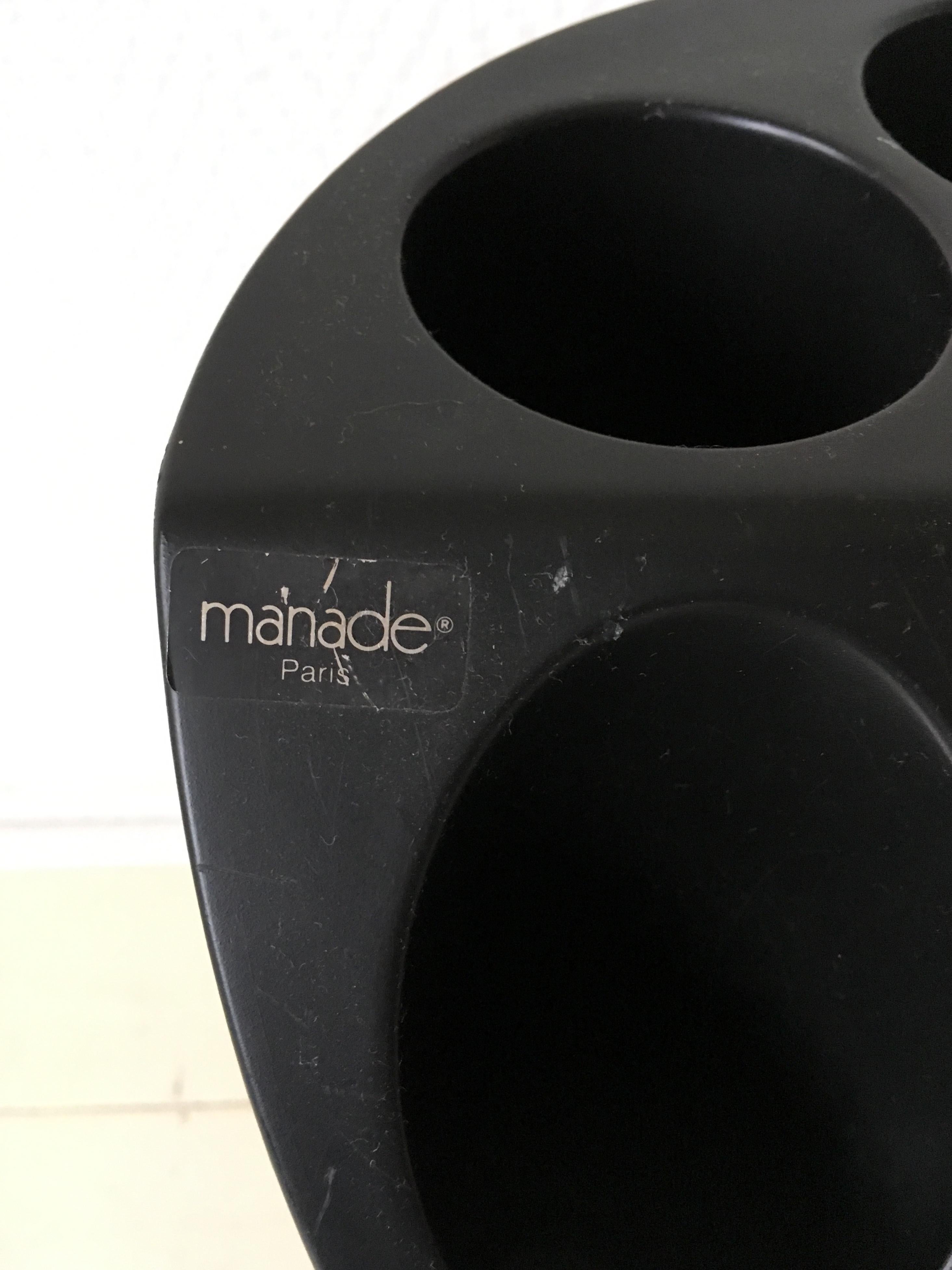 French Midcentury Black ‘Manade' Umbrella Stand, Paris For Sale