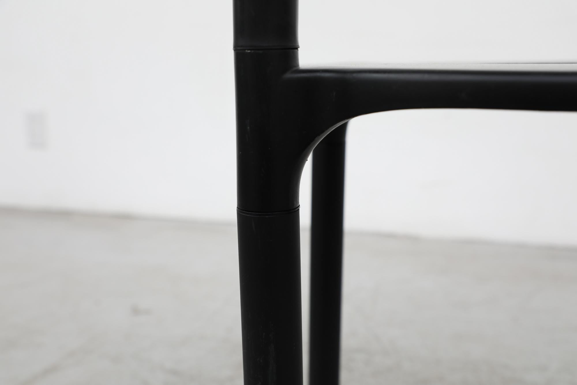 Mid Century Black Polo Chair by Anna Castelli for Kartell, 1970s 1