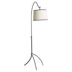 Mid-Century Black Reading Floor Lamp