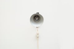 Mid-Century Black Scissor Arm Wall Lamp, Lime Yellow Enameled Shade