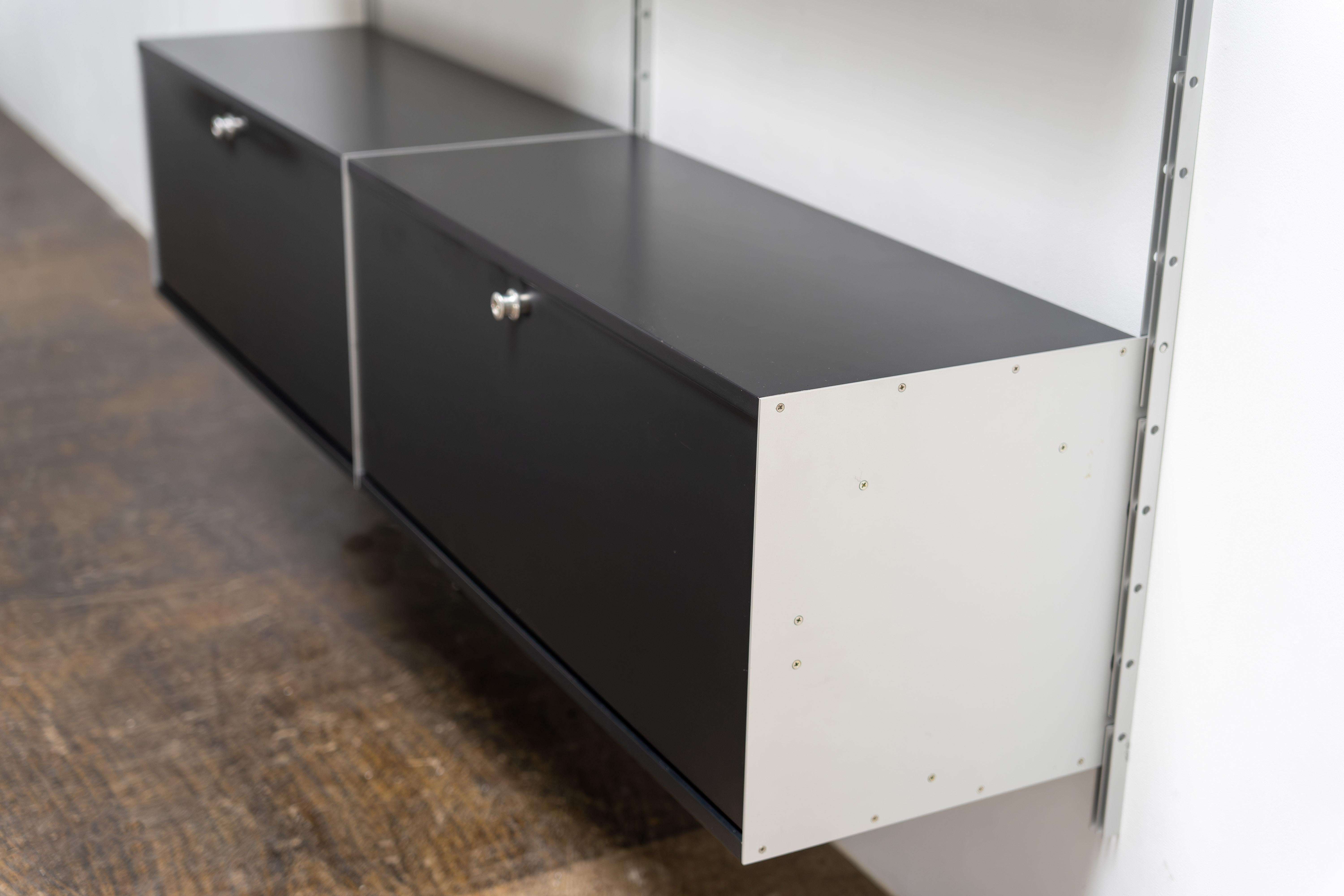 Système d'étagères noires du milieu du siècle par Dieter Rams Vitsoe, Model 606, années 1960 en vente 3
