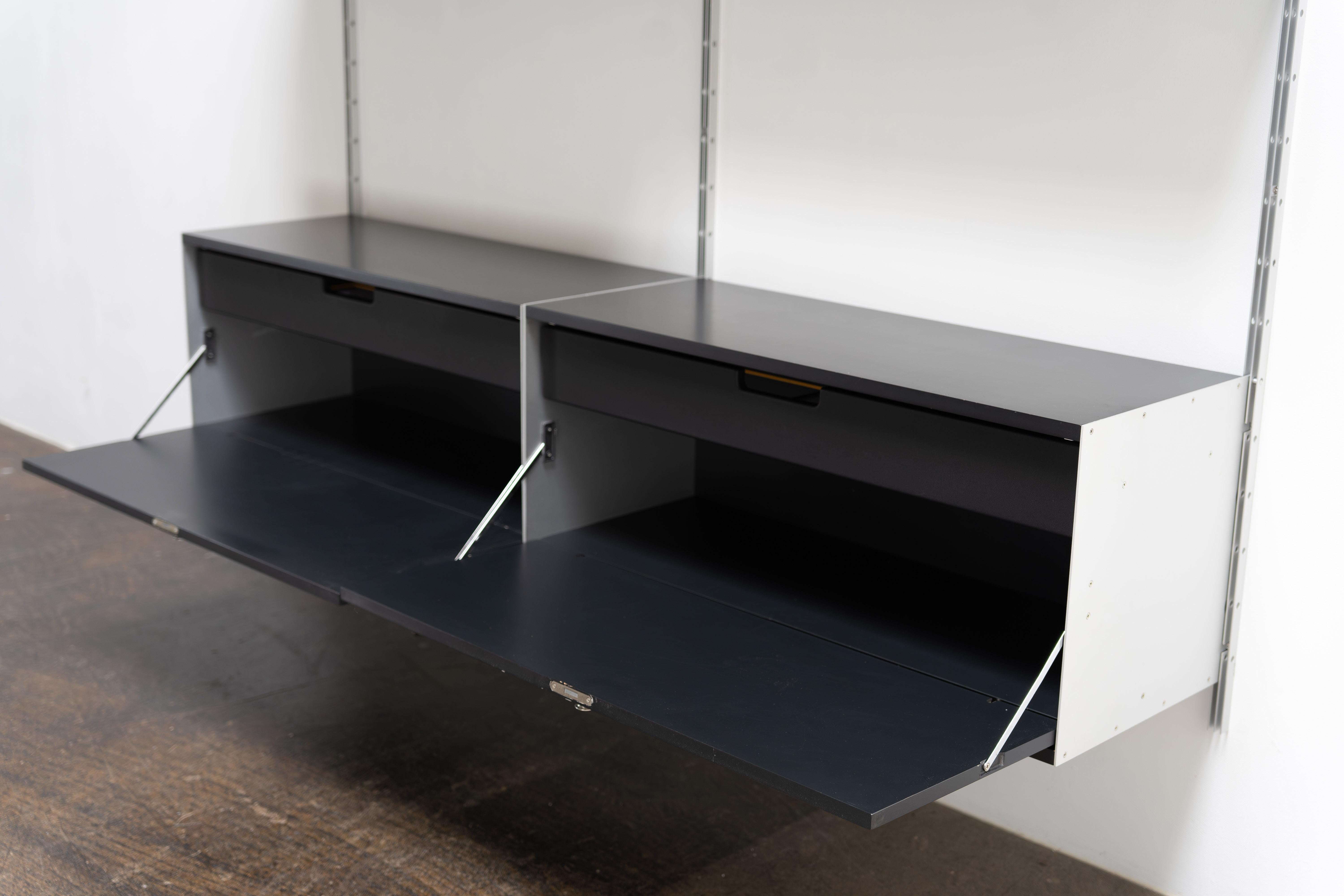 Système d'étagères noires du milieu du siècle par Dieter Rams Vitsoe, Model 606, années 1960 en vente 4