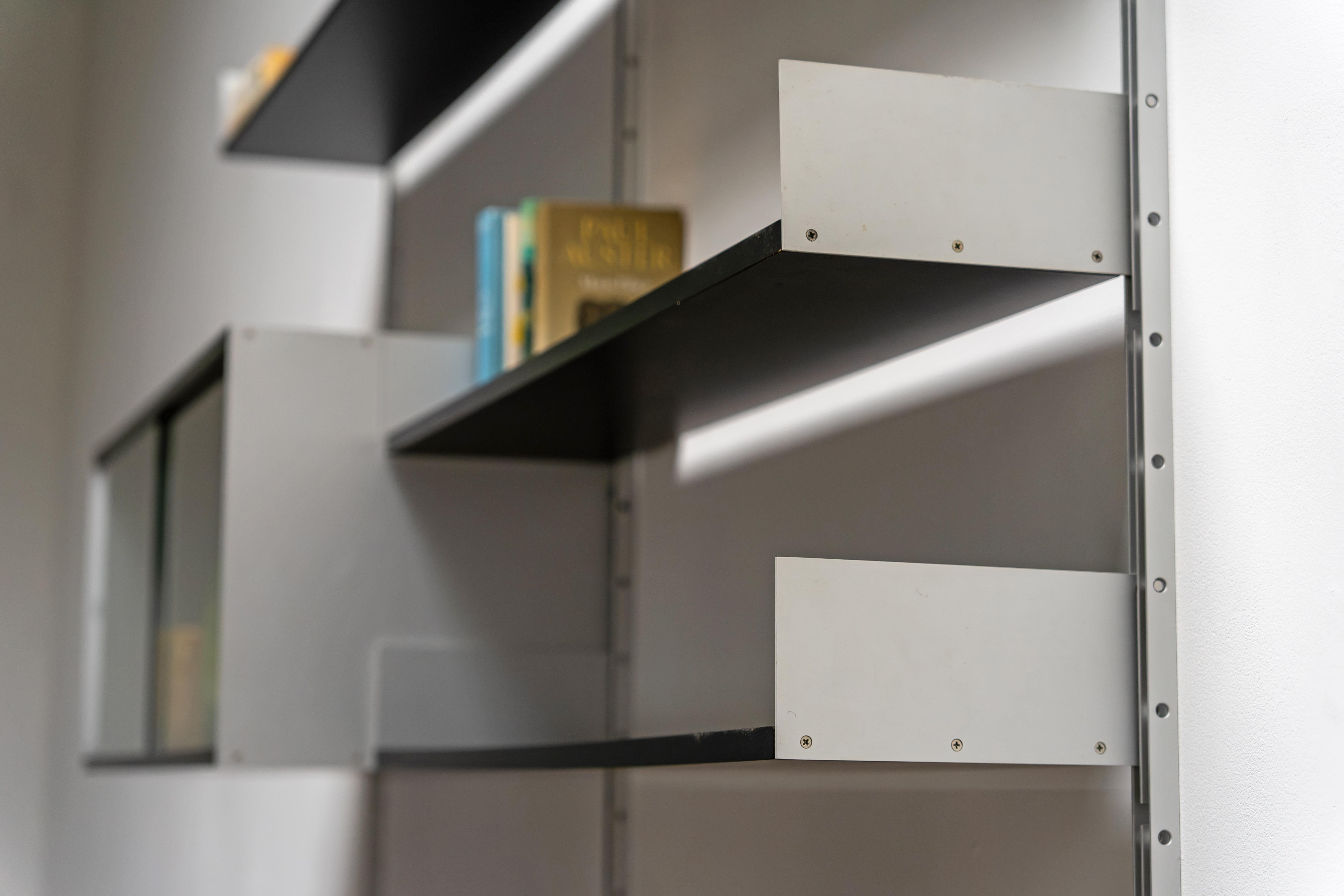 Système d'étagères noires du milieu du siècle par Dieter Rams Vitsoe, Model 606, années 1960 en vente 1