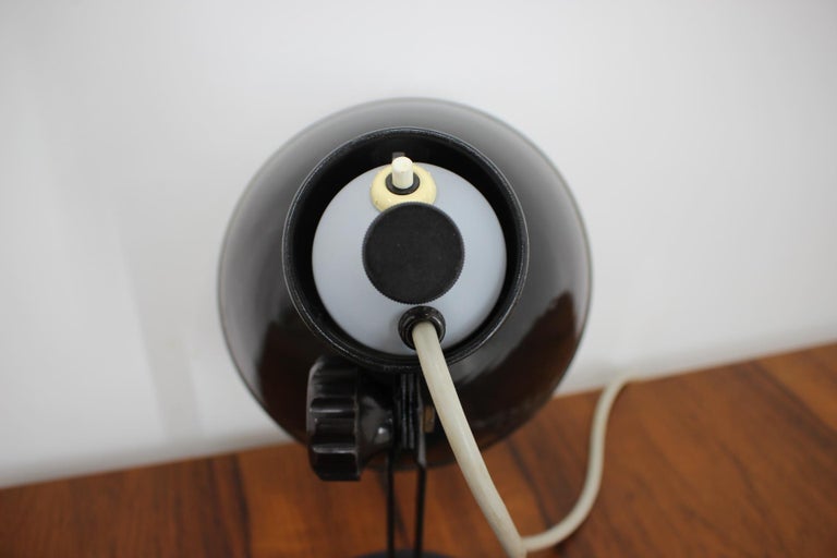 Midcentury Black Table Lamp, 1970s For Sale 3