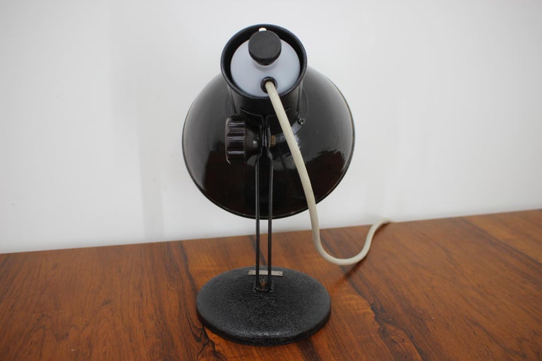 Midcentury Black Table Lamp, 1970s For Sale 4