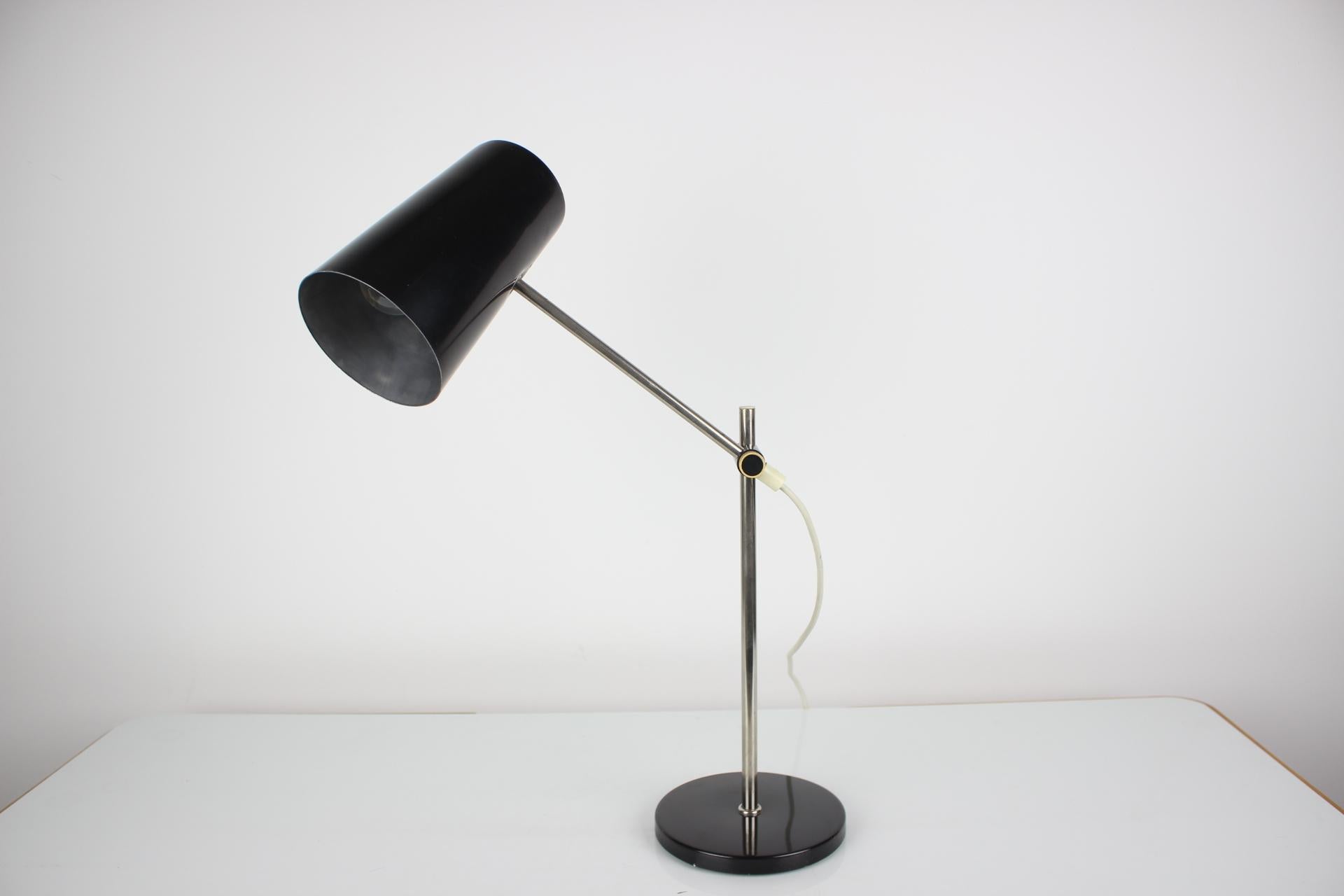 Mid-Century Black Table Lamp, 1970's For Sale 1
