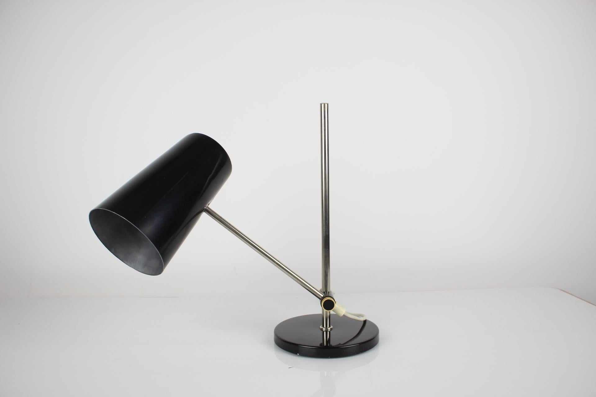Mid-Century Black Table Lamp, 1970's For Sale 2