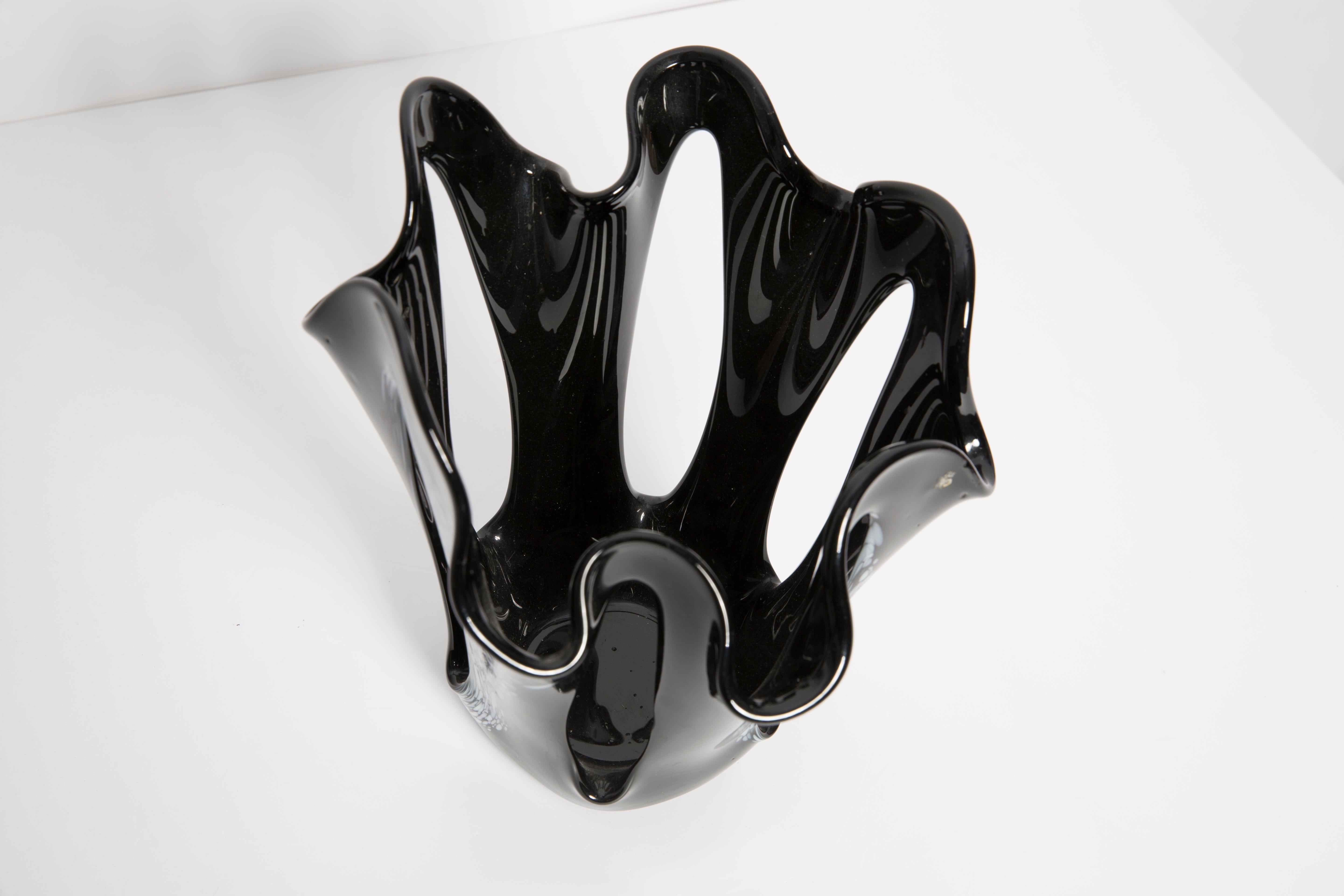 20th Century Mid Century Black Vase, Europe, 1960s For Sale