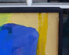 Mid-Century Blanche Barloon Signed Oil and Collage Abstract Painting