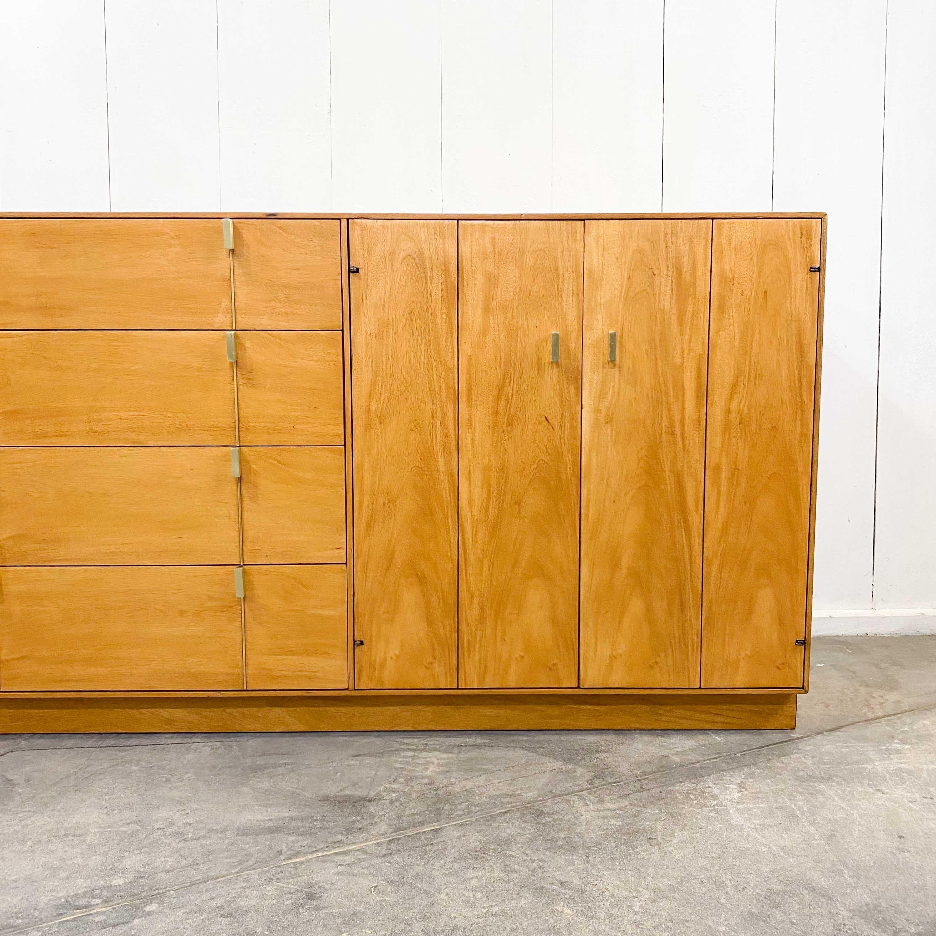 Midcentury Bleached Mahogany Dresser Sideboard Hickory Manufacturing NC, 1983 2