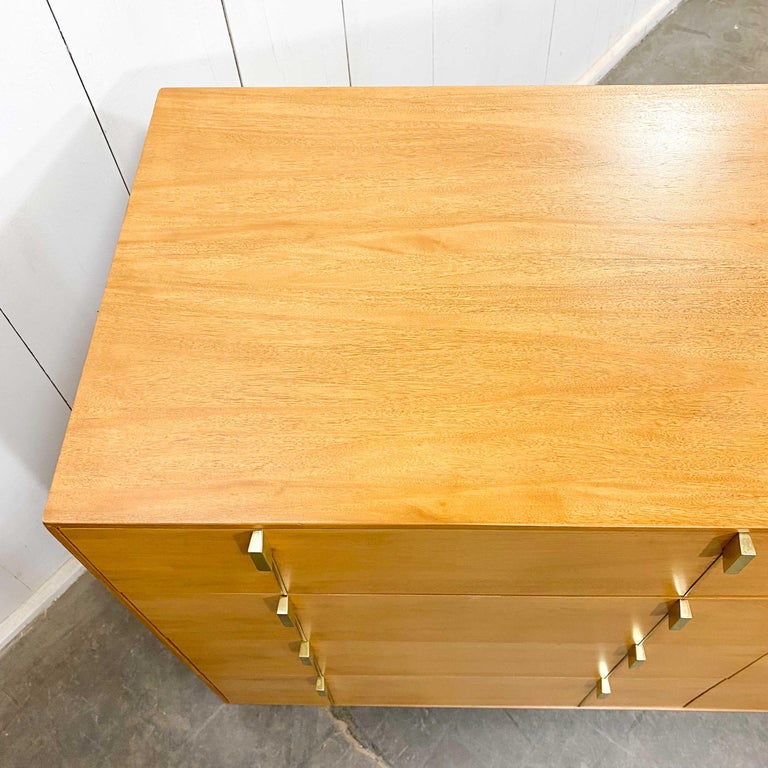 Midcentury Bleached Mahogany Dresser Sideboard Hickory Manufacturing NC