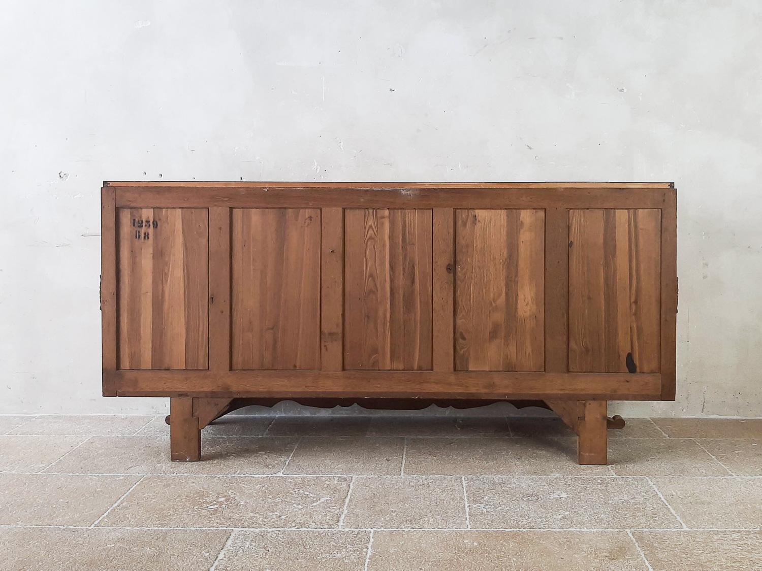 Mid-Century Bleached Oak Sideboard by Charles Dudouyt 14