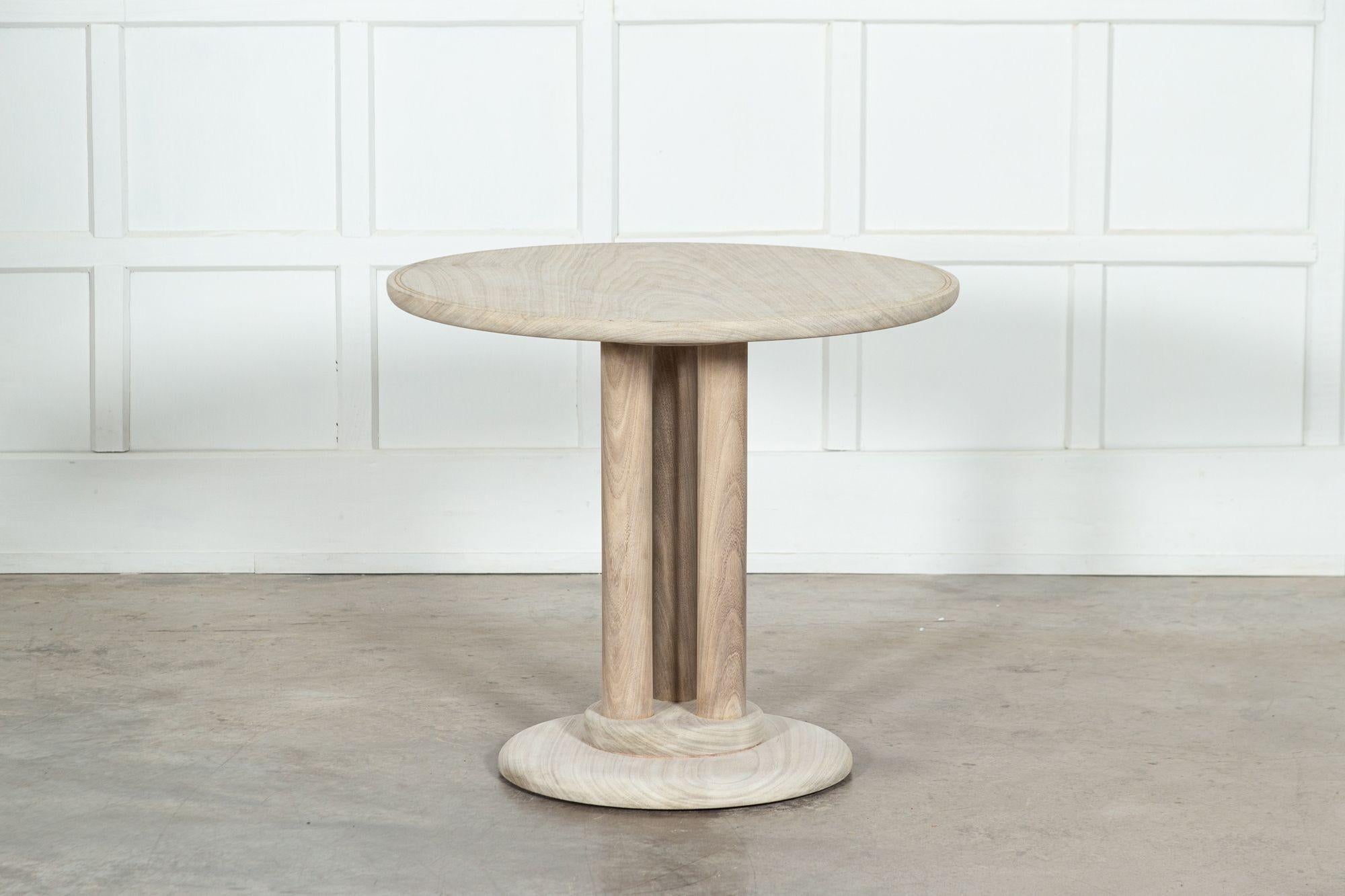 Midcentury Bleached Teak Occasional Table For Sale 1