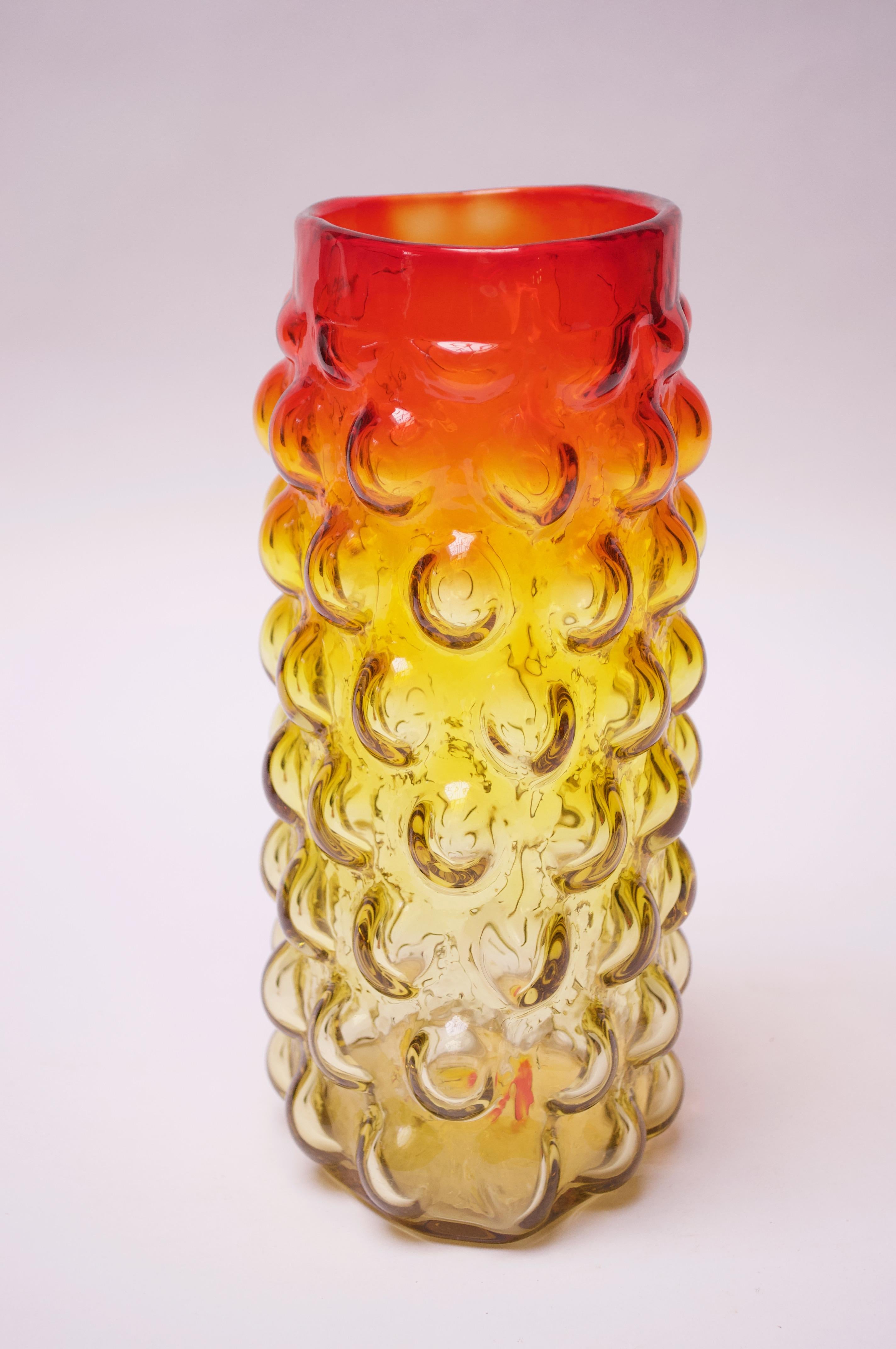 yellow bubble vase