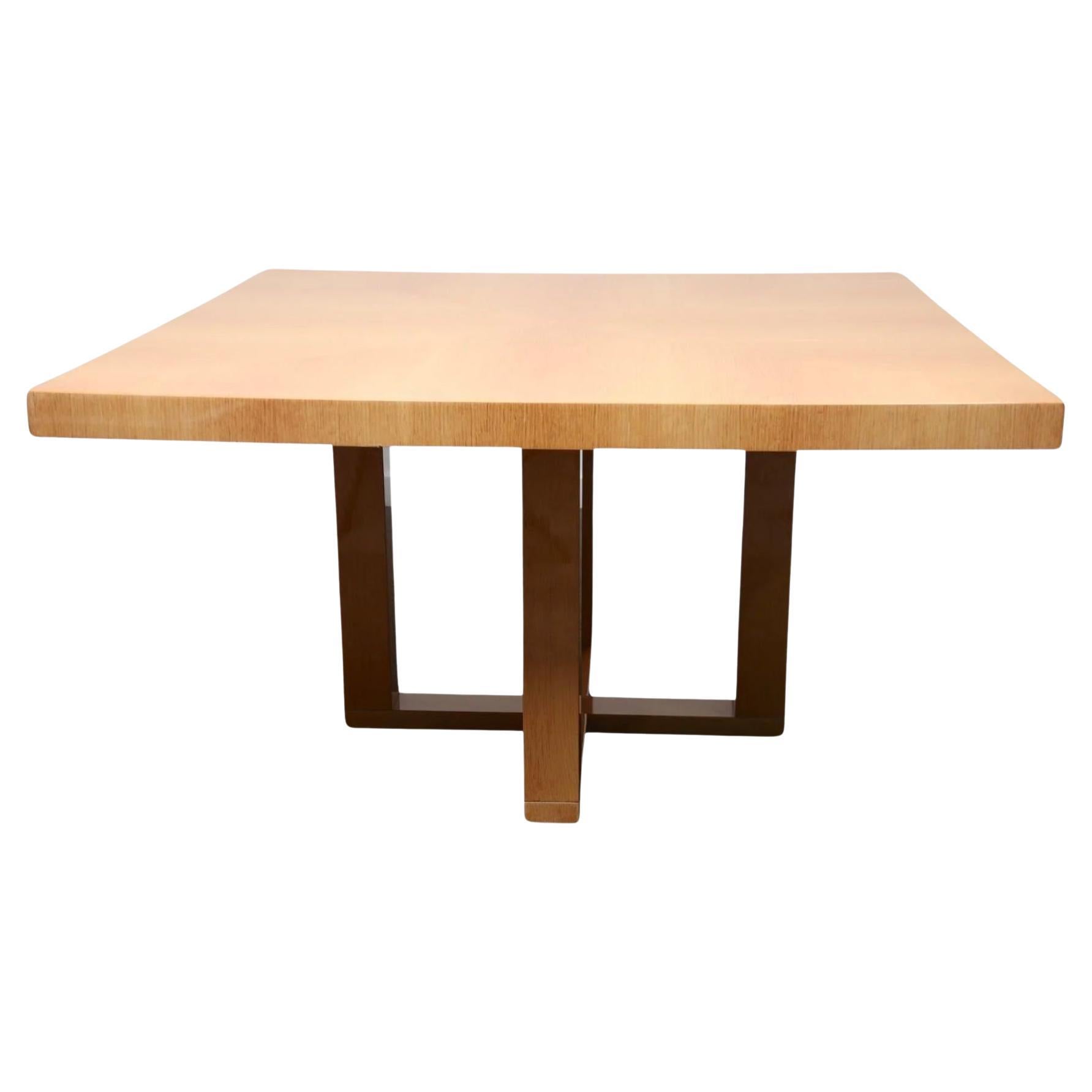 Tavolo da pranzo quadrato in legno Wood del Mid Century di Ferdinando Meccani